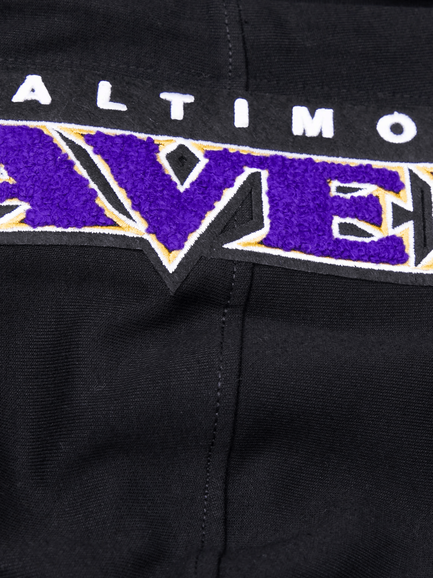Baltimore Ravens Pro Standard NFL Team Chenille Hoodie Jumper - Black