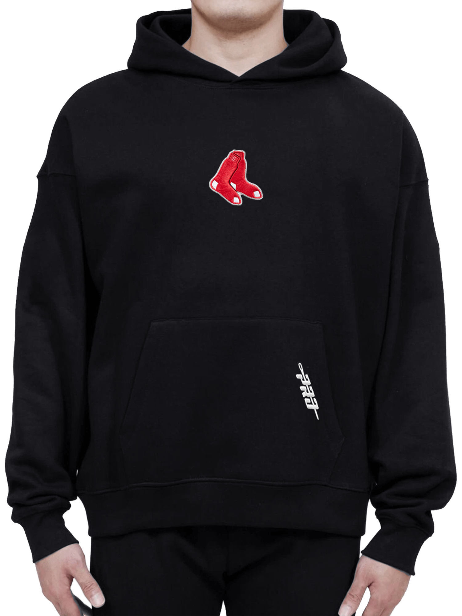 Boston Red Sox Pro Standard MLB Icon Drop Shoulder Hoodie Jumper - Black