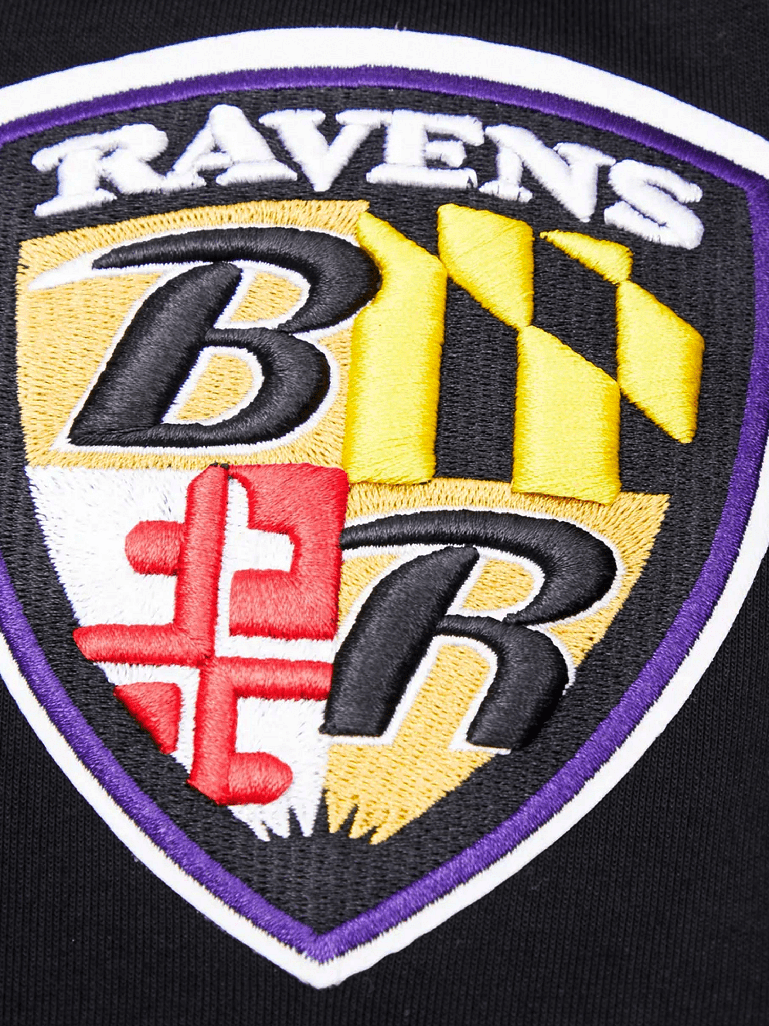 Baltimore Ravens Pro Standard NFL Team Chenille Hoodie Jumper - Black