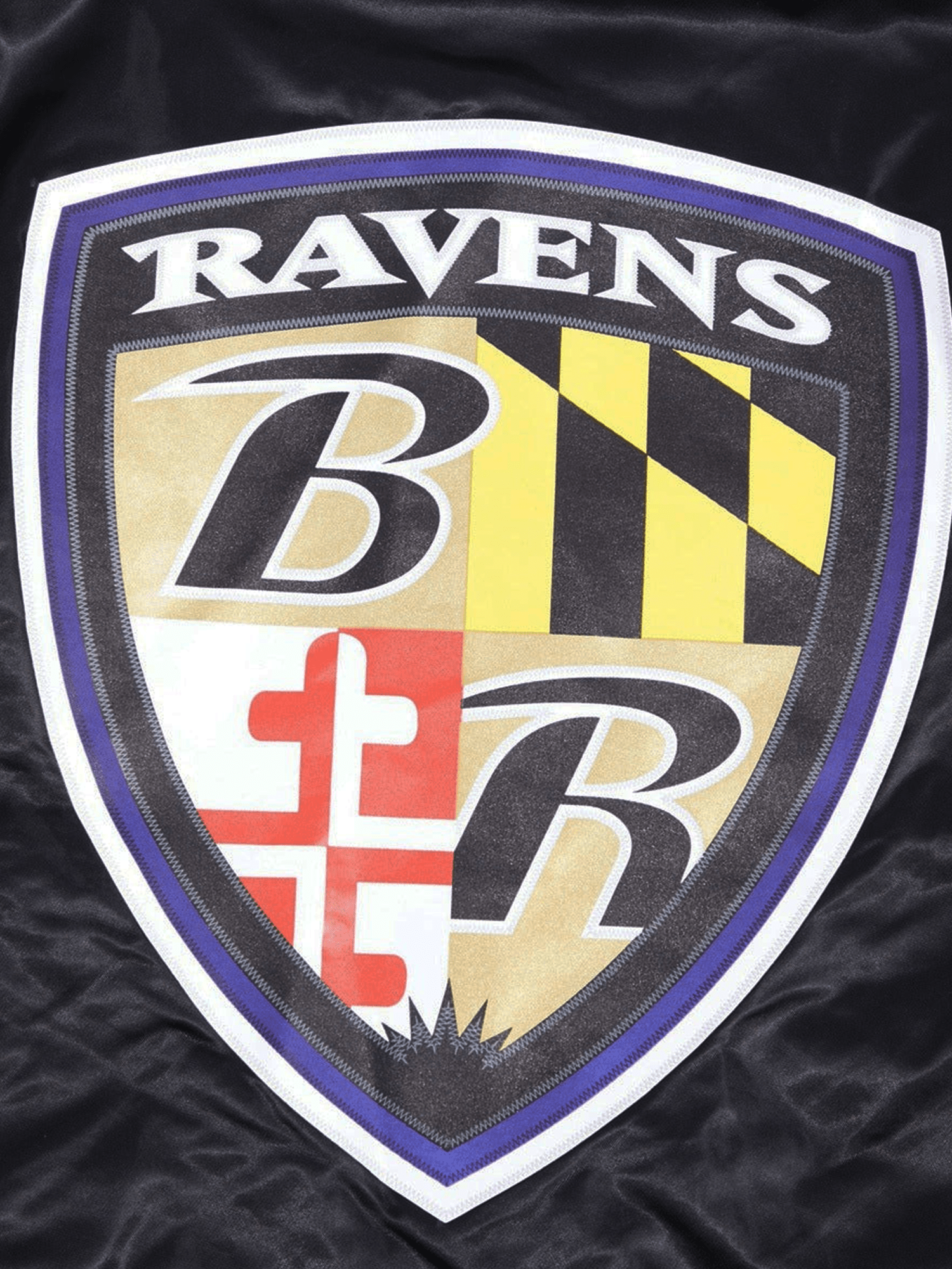 Baltimore Ravens Pro Standard NFL Team Classic Satin Button Jacket- Black