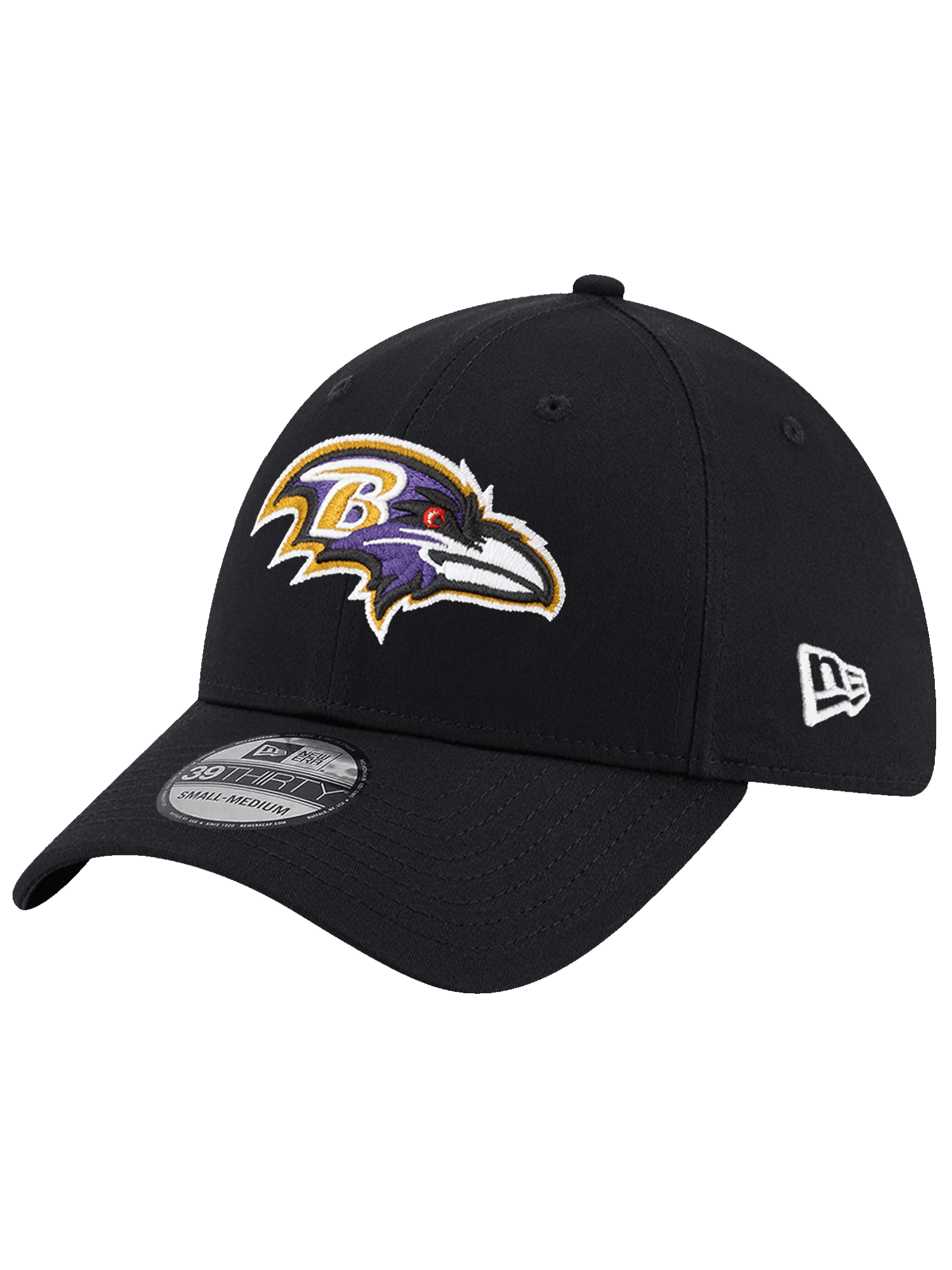 Baltimore Ravens New Era NFL Team 39THIRTY Stretch-Fit Hat - Black