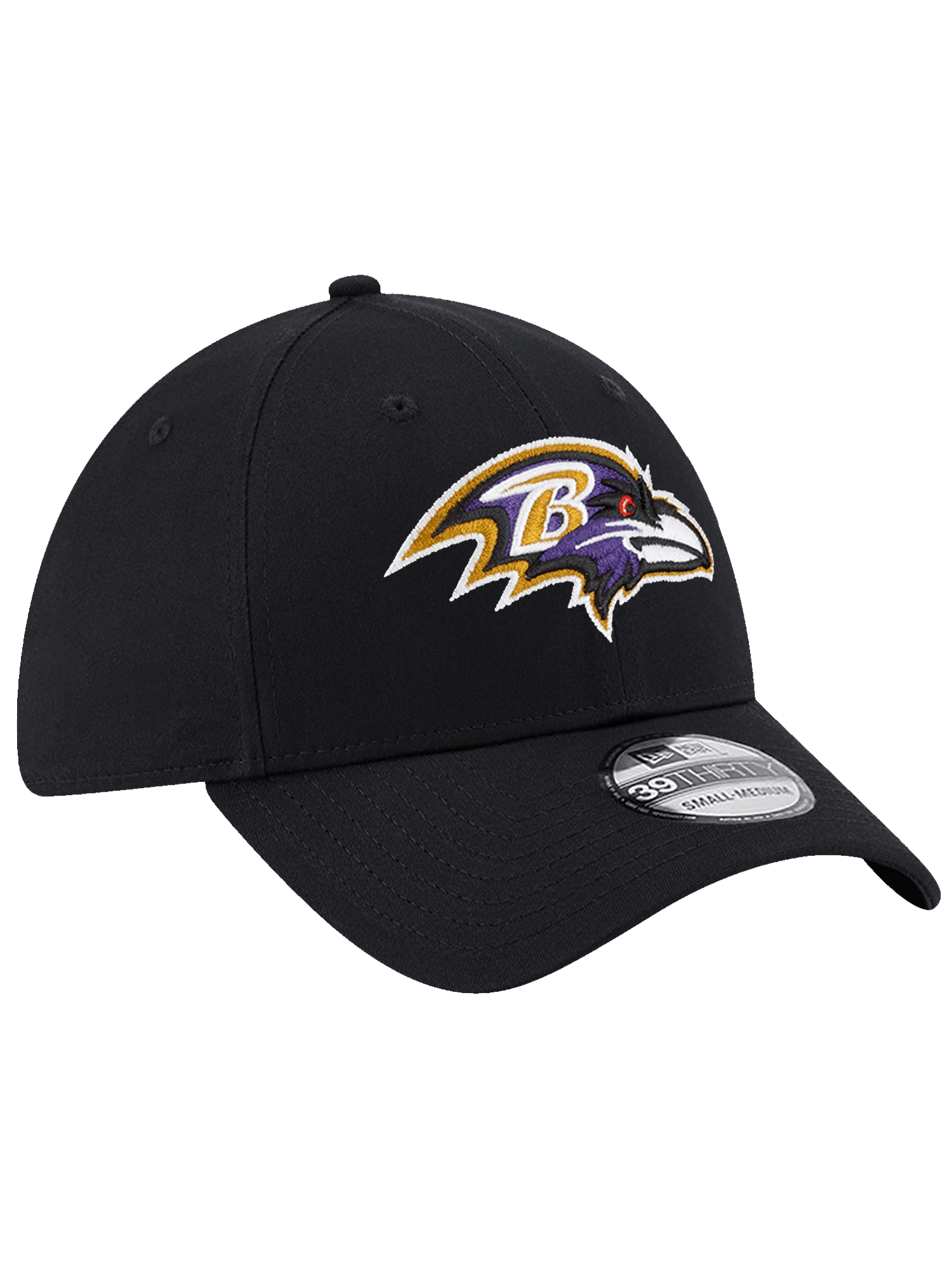 Baltimore Ravens New Era NFL Team 39THIRTY Stretch-Fit Hat - Black