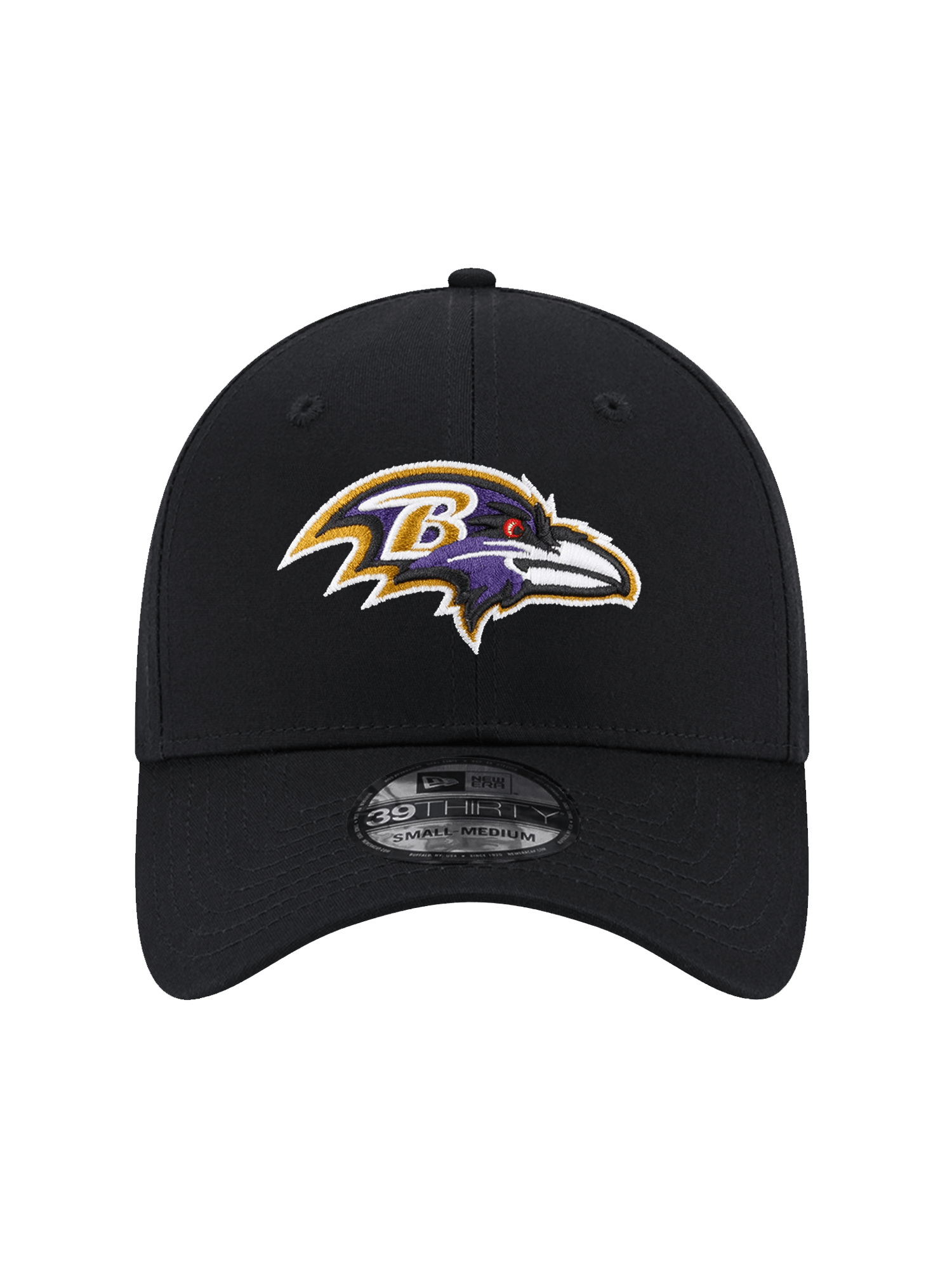 Baltimore Ravens New Era NFL Team 39THIRTY Stretch-Fit Hat - Black