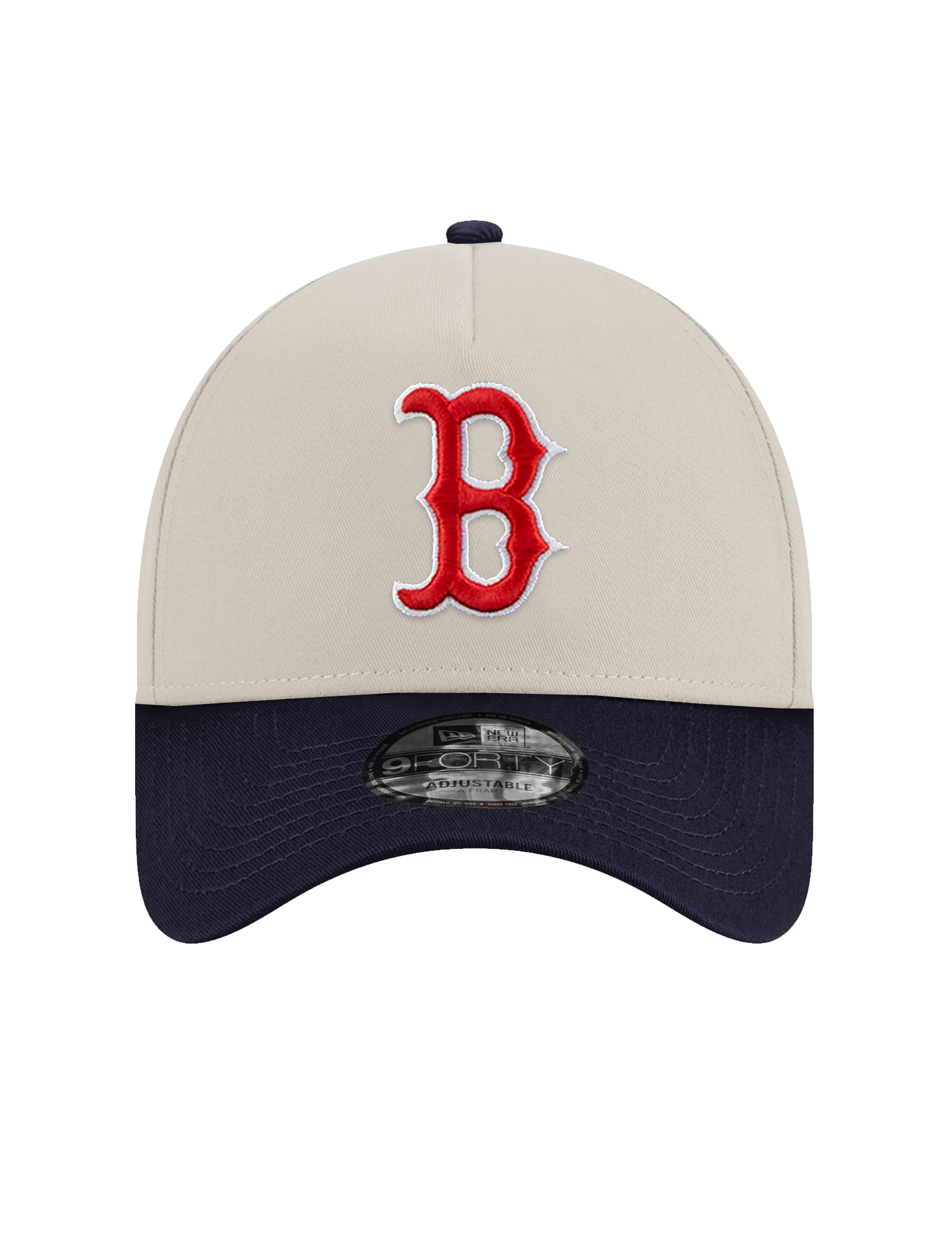 Boston Red Sox New Era MLB 04 World Seies 9FORTY A-Frame Snapback Hat - Stone