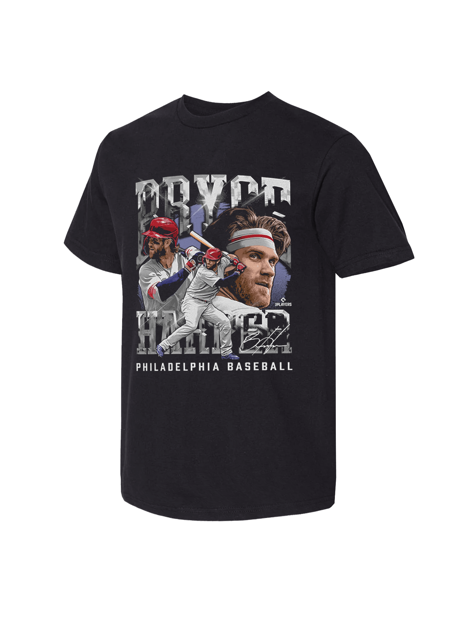 Bryce Harper Philadelphia Phillies 500 Level MLB Homage Heavyweight T-Shirt - Vintage Black
