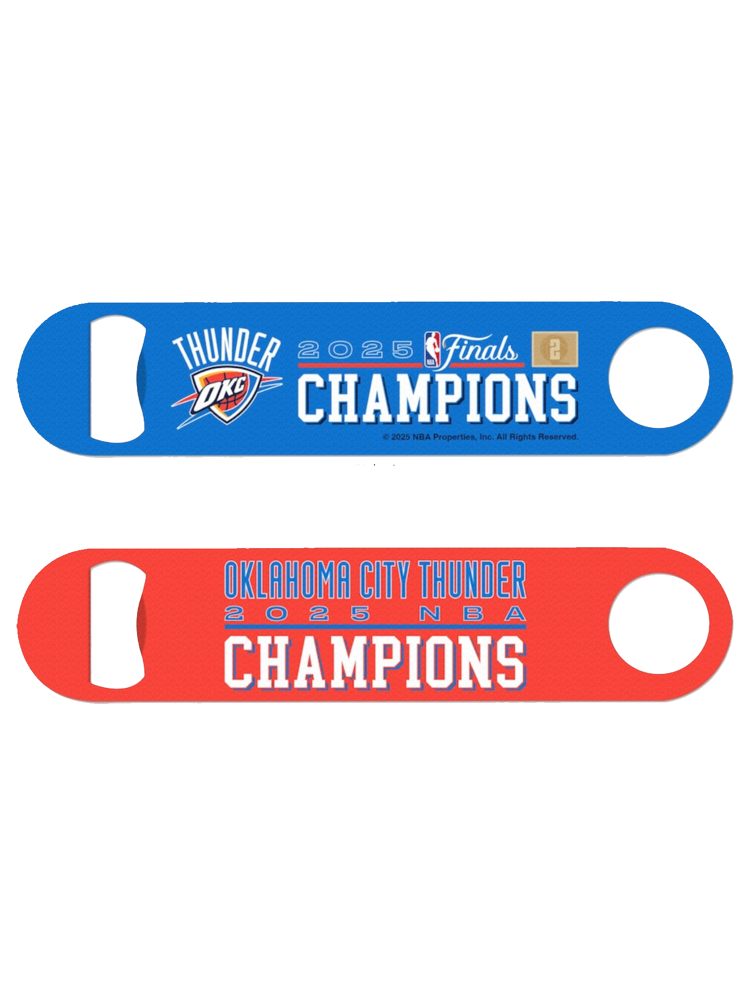 Oklahoma City Thunder Wincraft NBA 2025 Champs Metal Bottle Opener
