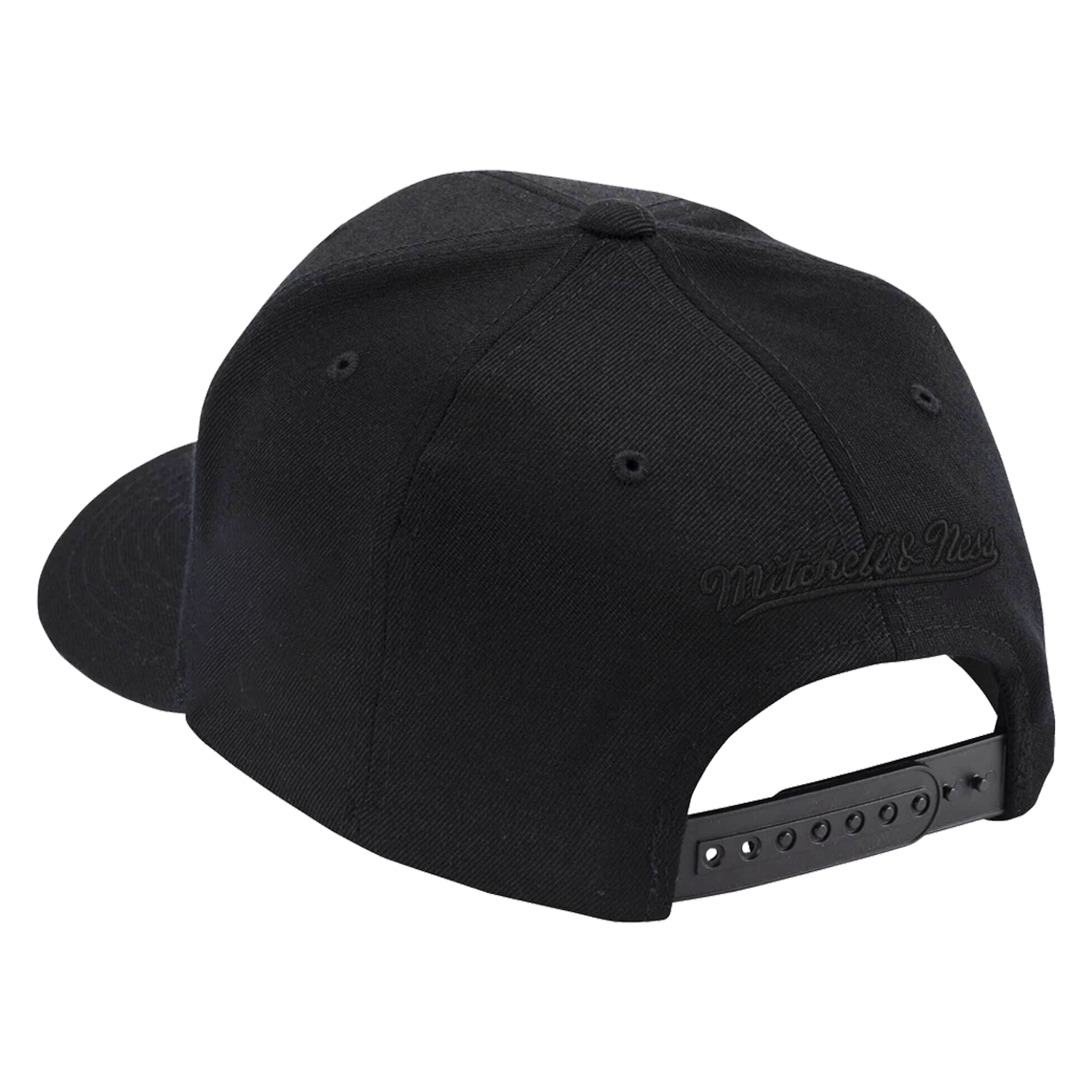 Miami Heat Mitchell & Ness NBA All Black MVP Snapback Hat - Black