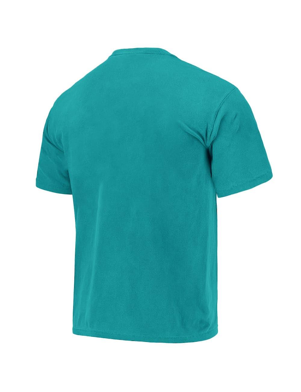 Anaheim Mighty Ducks Majestic NHL Ivy Arch Vintage T-Shirt - Faded Teal