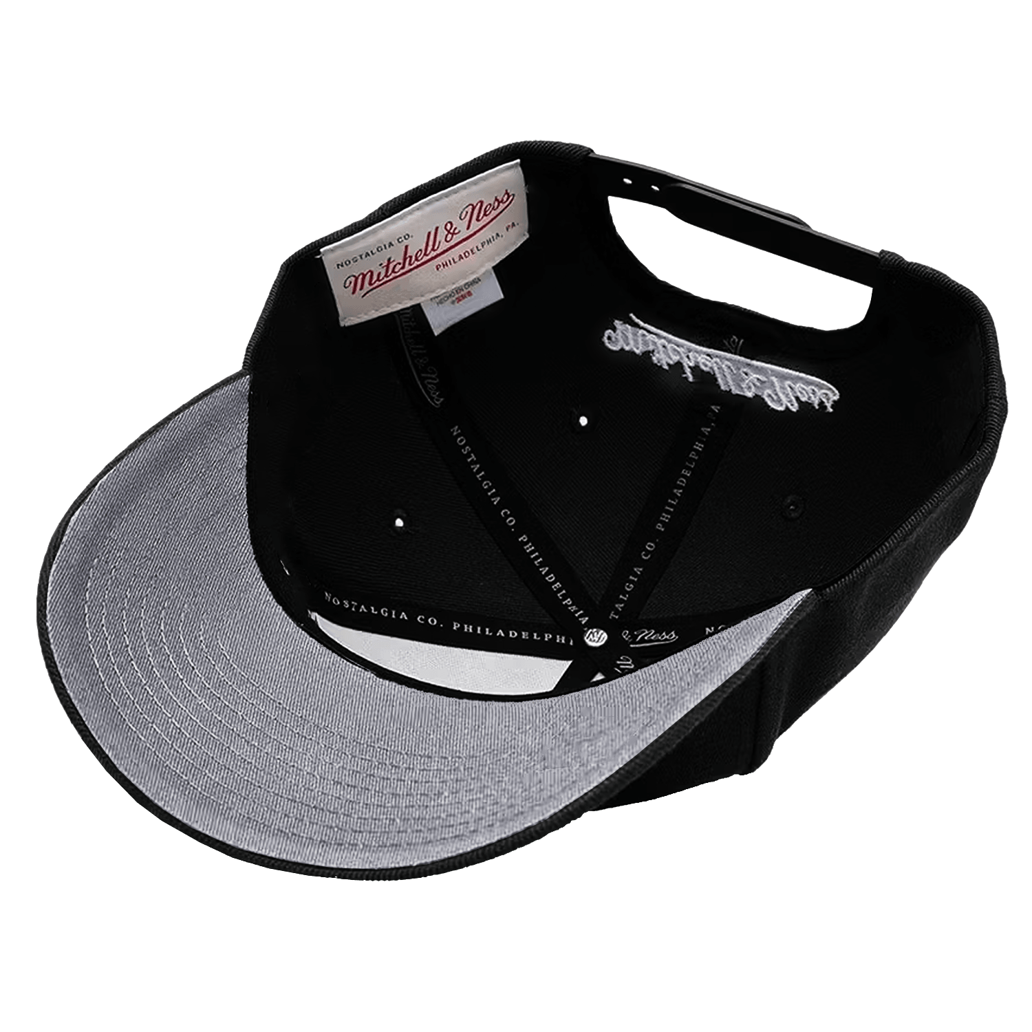 New York Rangers Mitchell & Ness NHL Icon Pro Crown Snapback Hat - Black