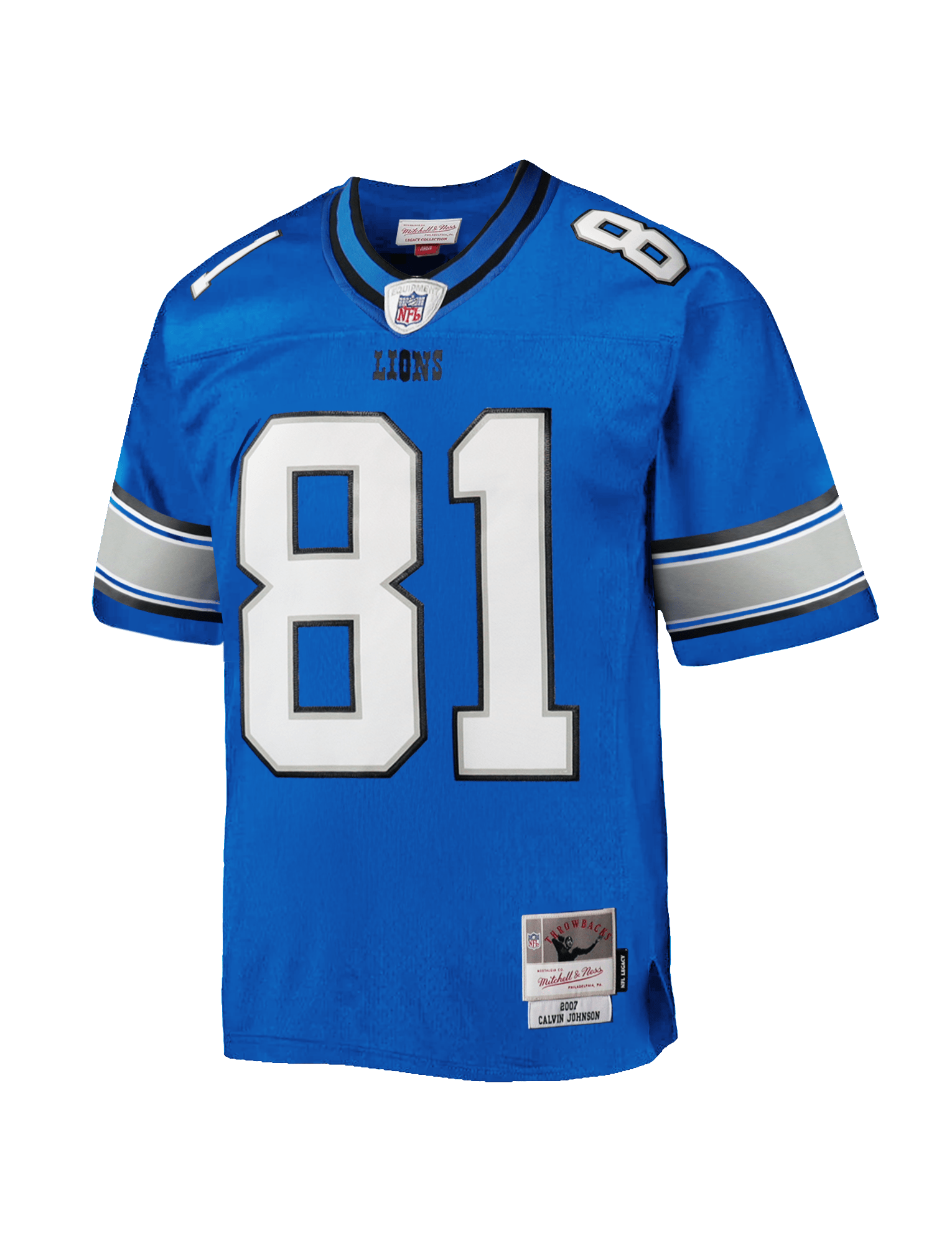 Calvin Johnson Detroit Lions Mitchell & Ness NFL 2007 Legacy Jersey - Blue
