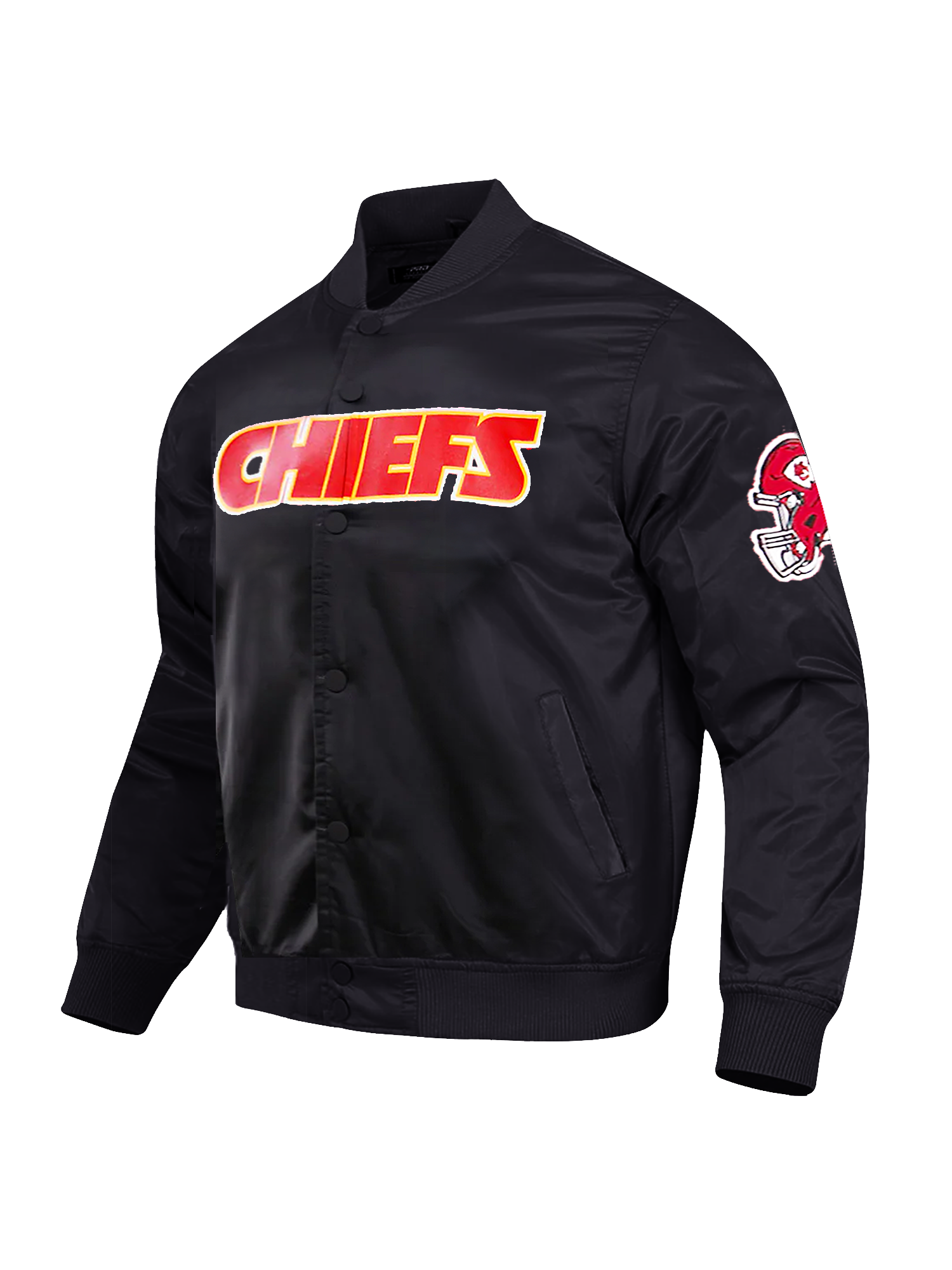 Kansas City Chiefs Pro Standard NFL Team Classic Satin Button Jacket - Black