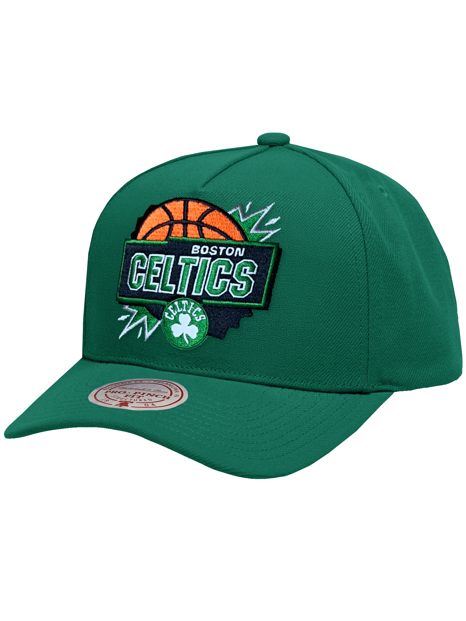 Boston Celtics Mitchell & Ness NBA Jam Session Pro Pinch Snapback Hat - Green
