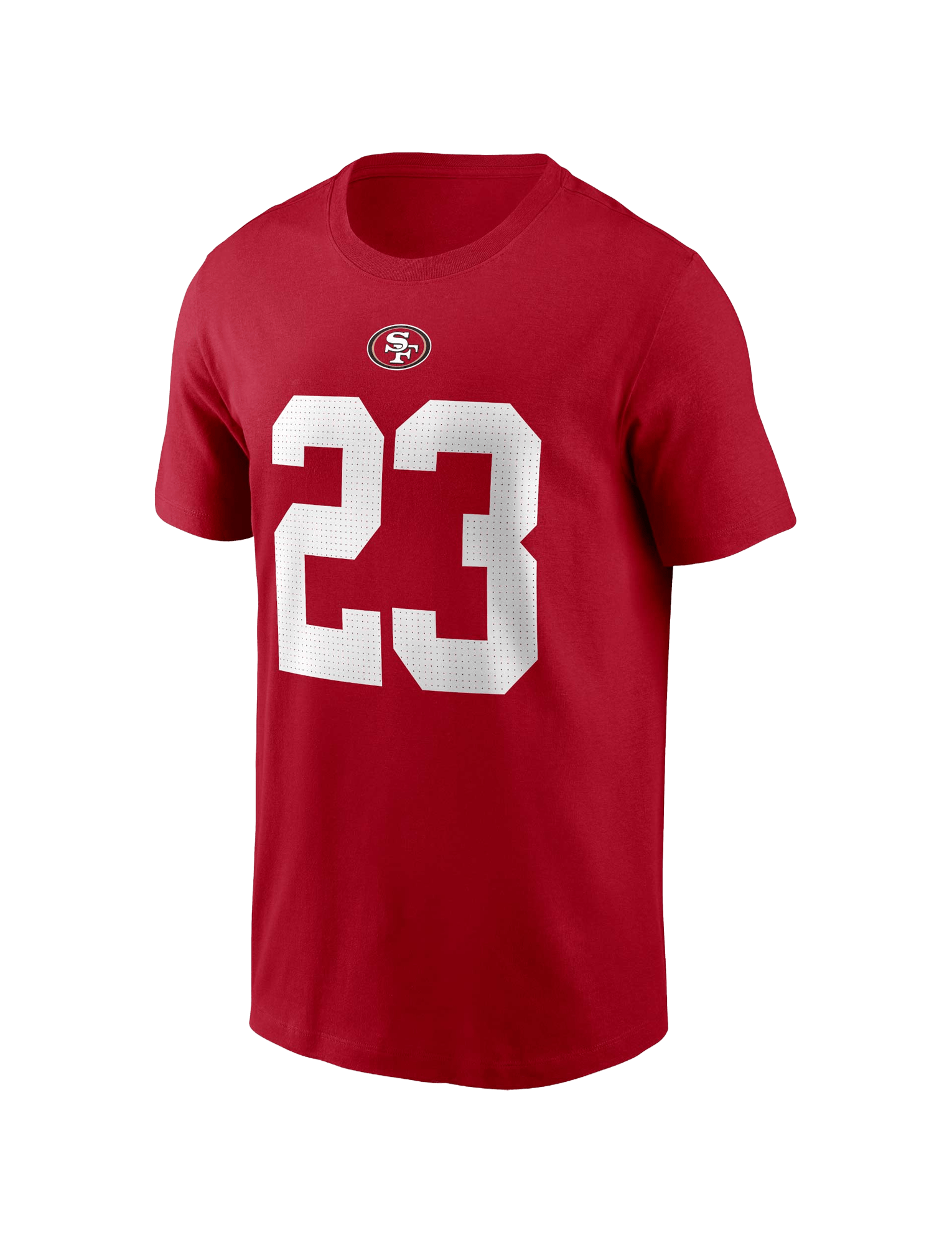 Christian McCaffrey San Francisco 49ers Nike NFL Name & Number T-Shirt - Red
