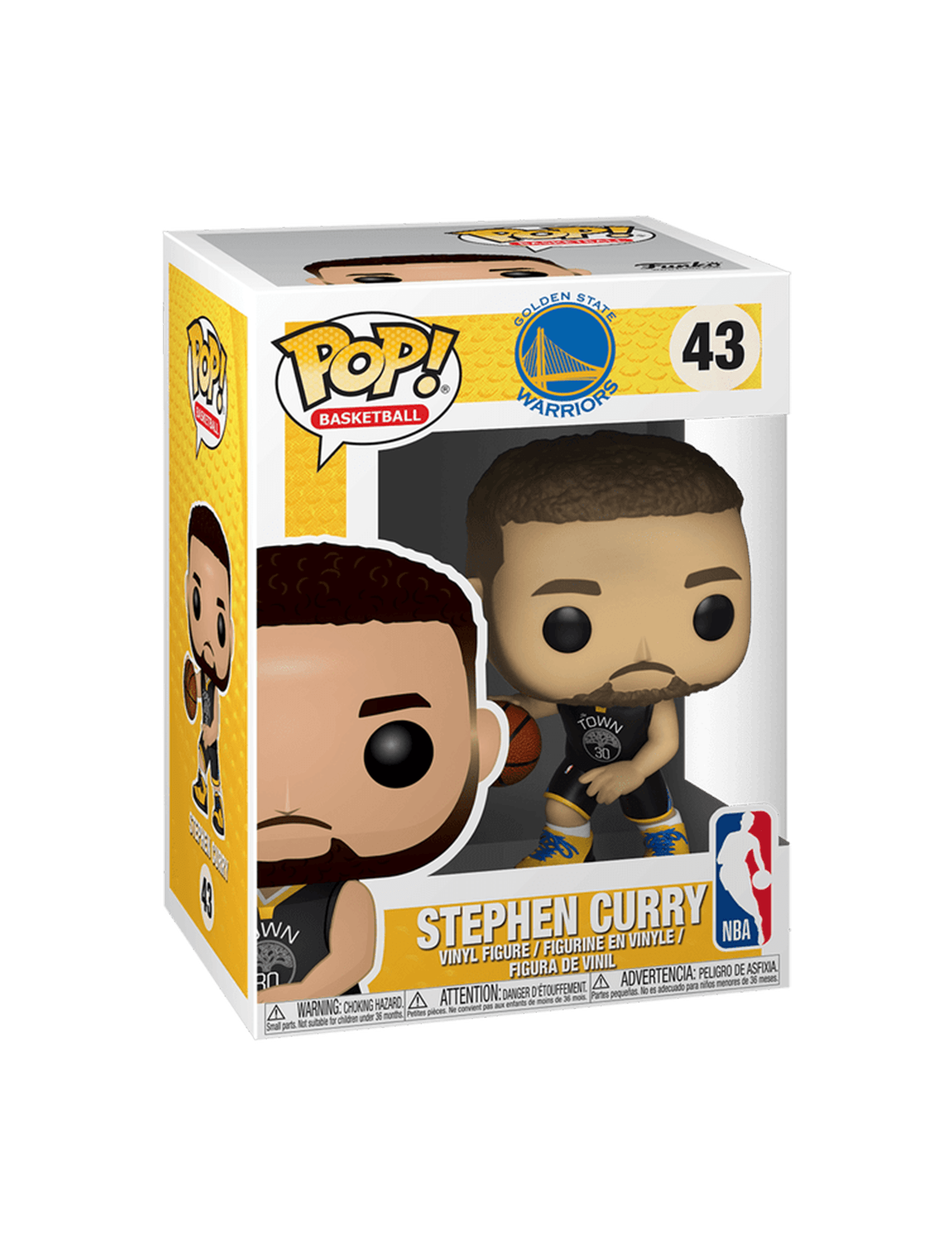 Steph Curry Golden State Warriors Funko NBA Vinyl Pop Figure - 43