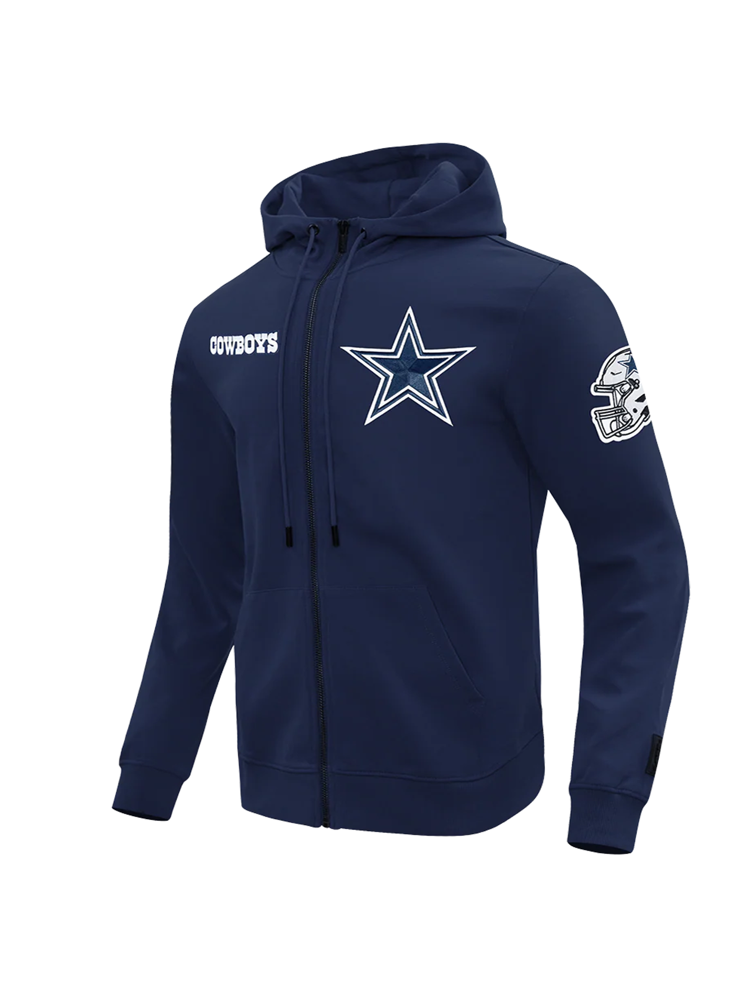 Dallas Cowboys Pro Standard NFL Woven Wind Zip Hoodie Jumper - Navy