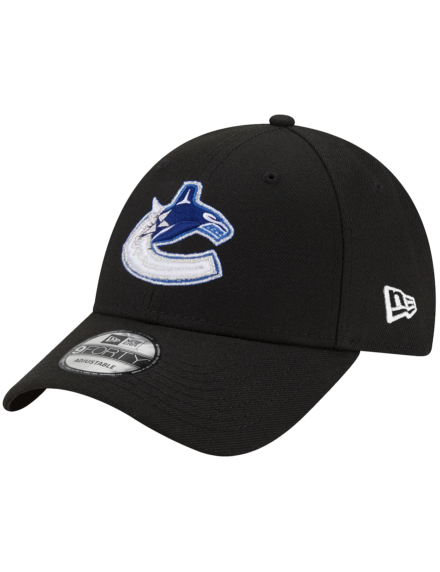 Vancouver Canucks New Era NHL Team 9FORTY Snapback Hat - Black