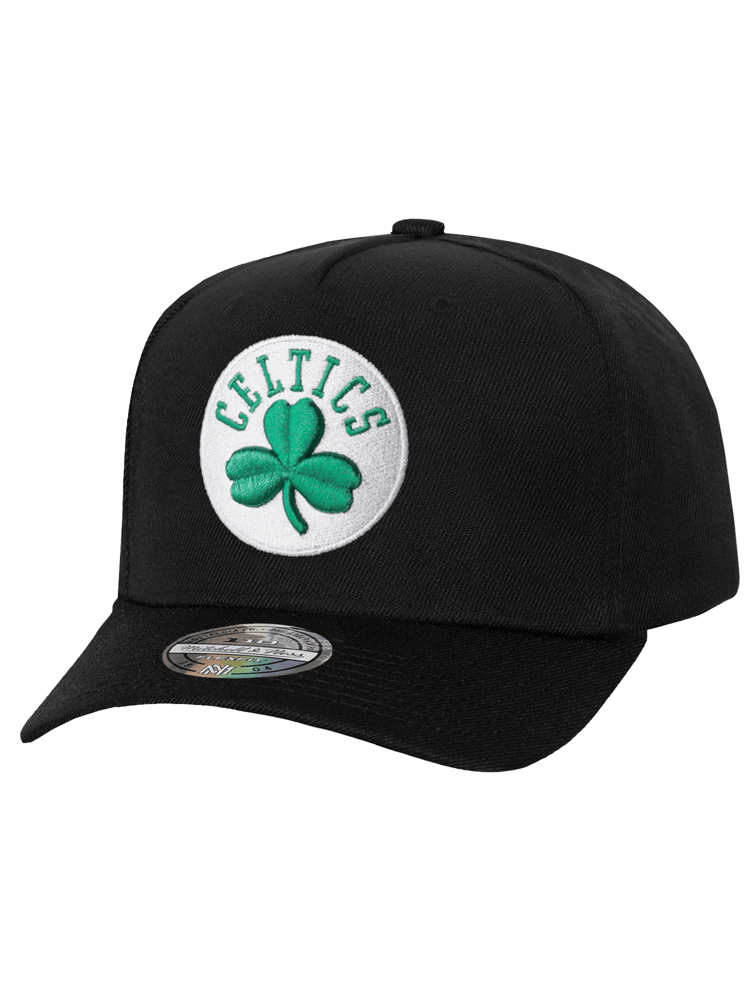 Boston Celtics Mitchell & Ness NBA Team 110 Flex Snapback Hat - Black
