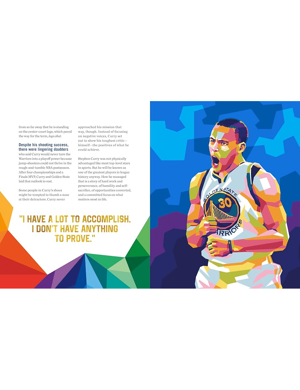 Steph Curry Life Lessons From a Legend NBA Hardcover Book