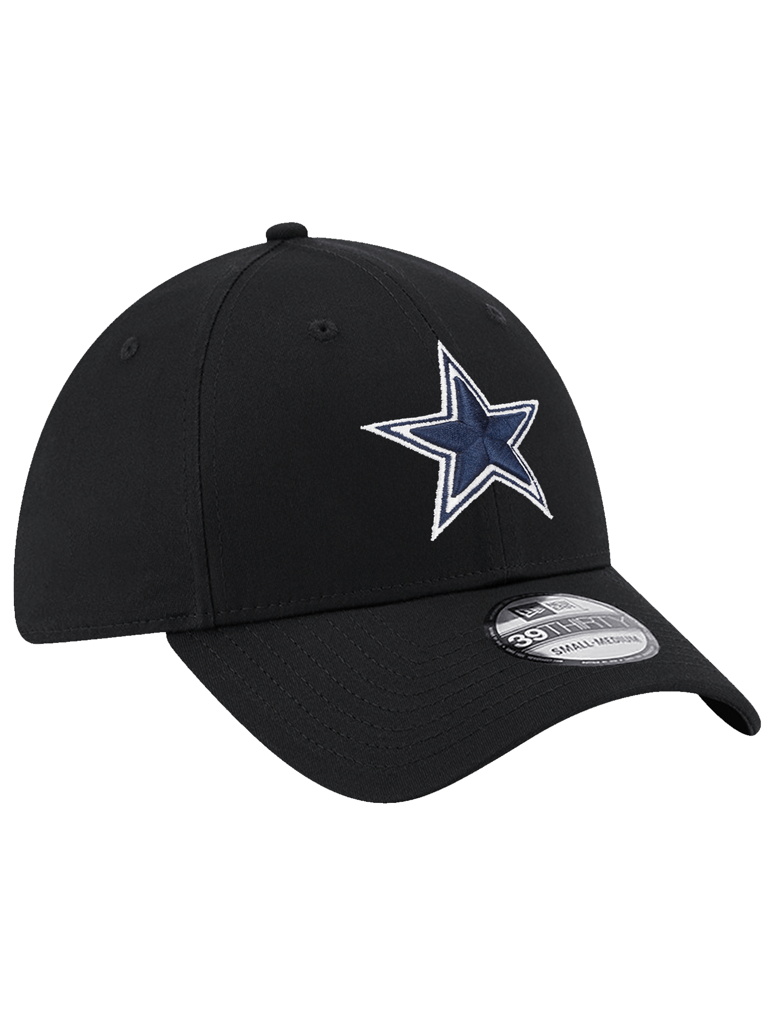 Dallas Cowboys New Era NFL Team 39THIRTY Stretch-Fit Hat - Black