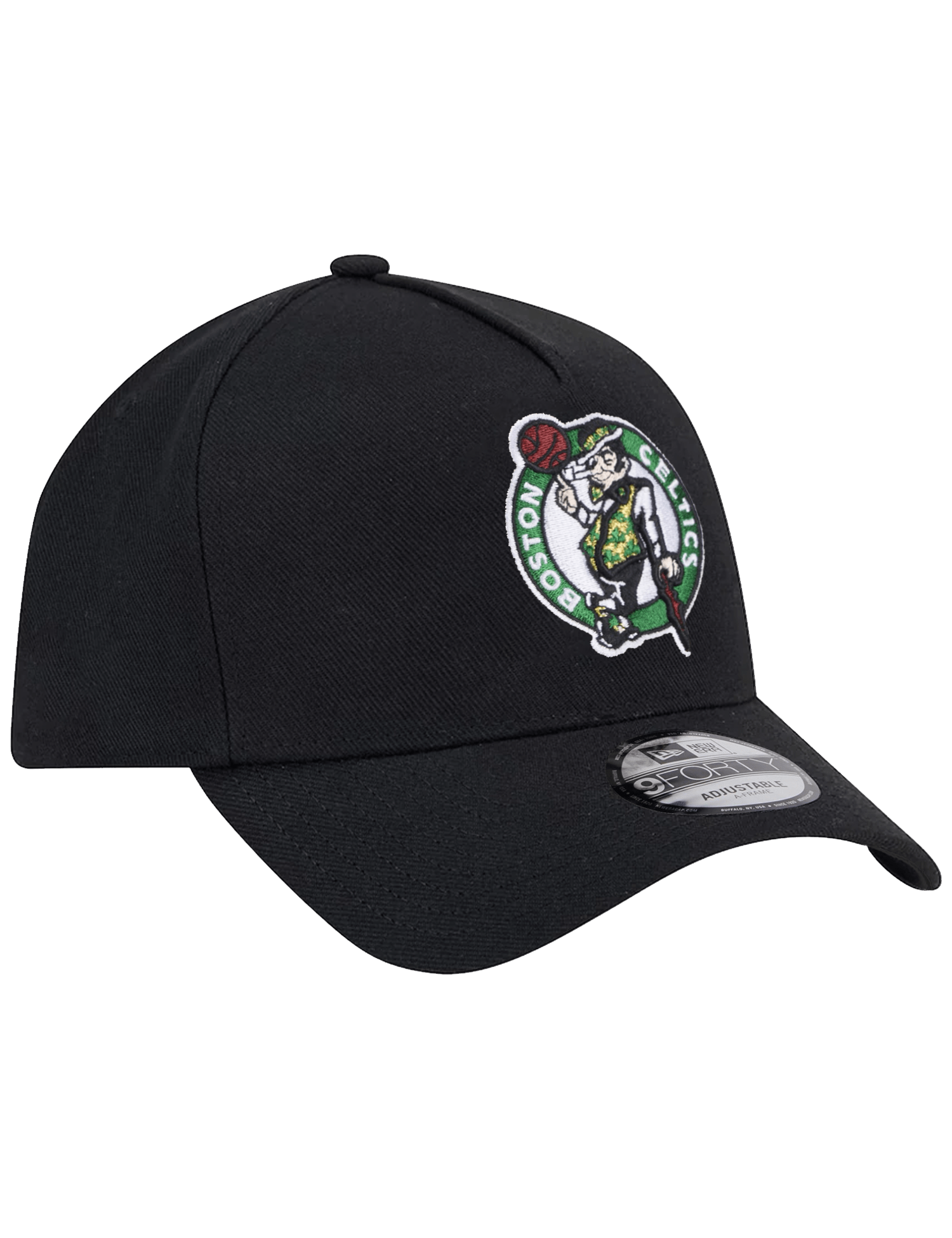 Boston Celtics New Era NBA Team 9FORTY A-Frame Snapback Hat - Black