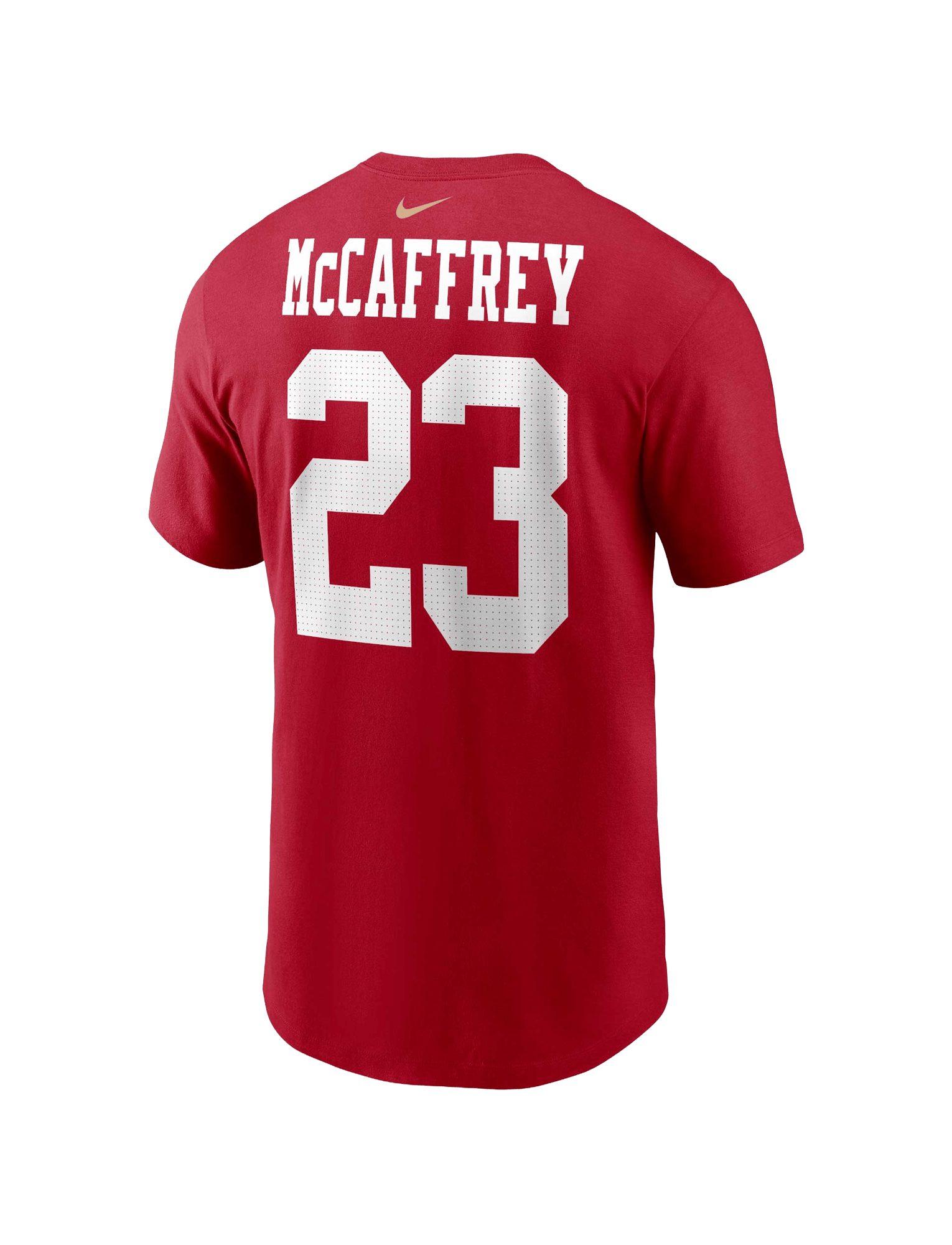 Christian McCaffrey San Francisco 49ers Nike NFL Name & Number T-Shirt - Red