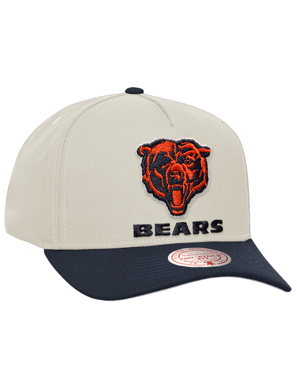 Chicago Bears Mitchell & Ness NFL Throwback Pro Pinch Snapback Hat - Chrome