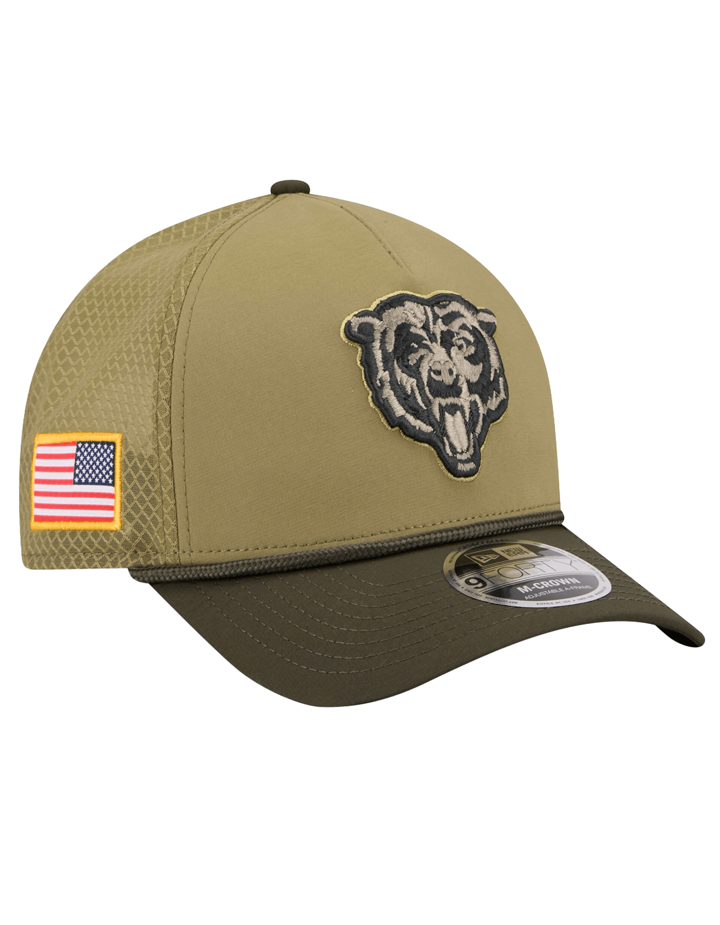 Chicago Bears New Era NFL 25 Salute To Service 9FORTY M-Crown Snapback Hat