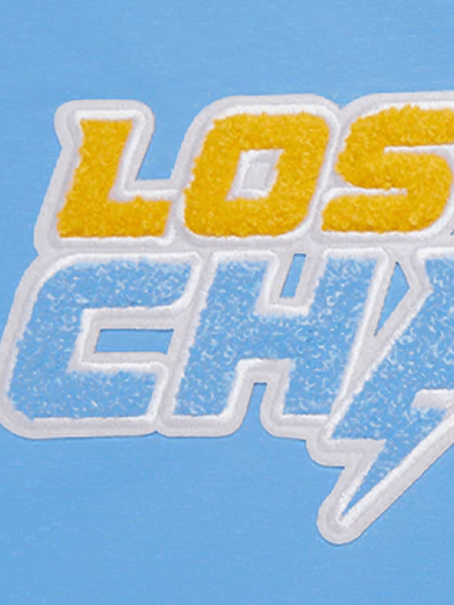 Los Angeles Chargers Pro Standard NFL Team Chenille Flex T-Shirt - Light Blue