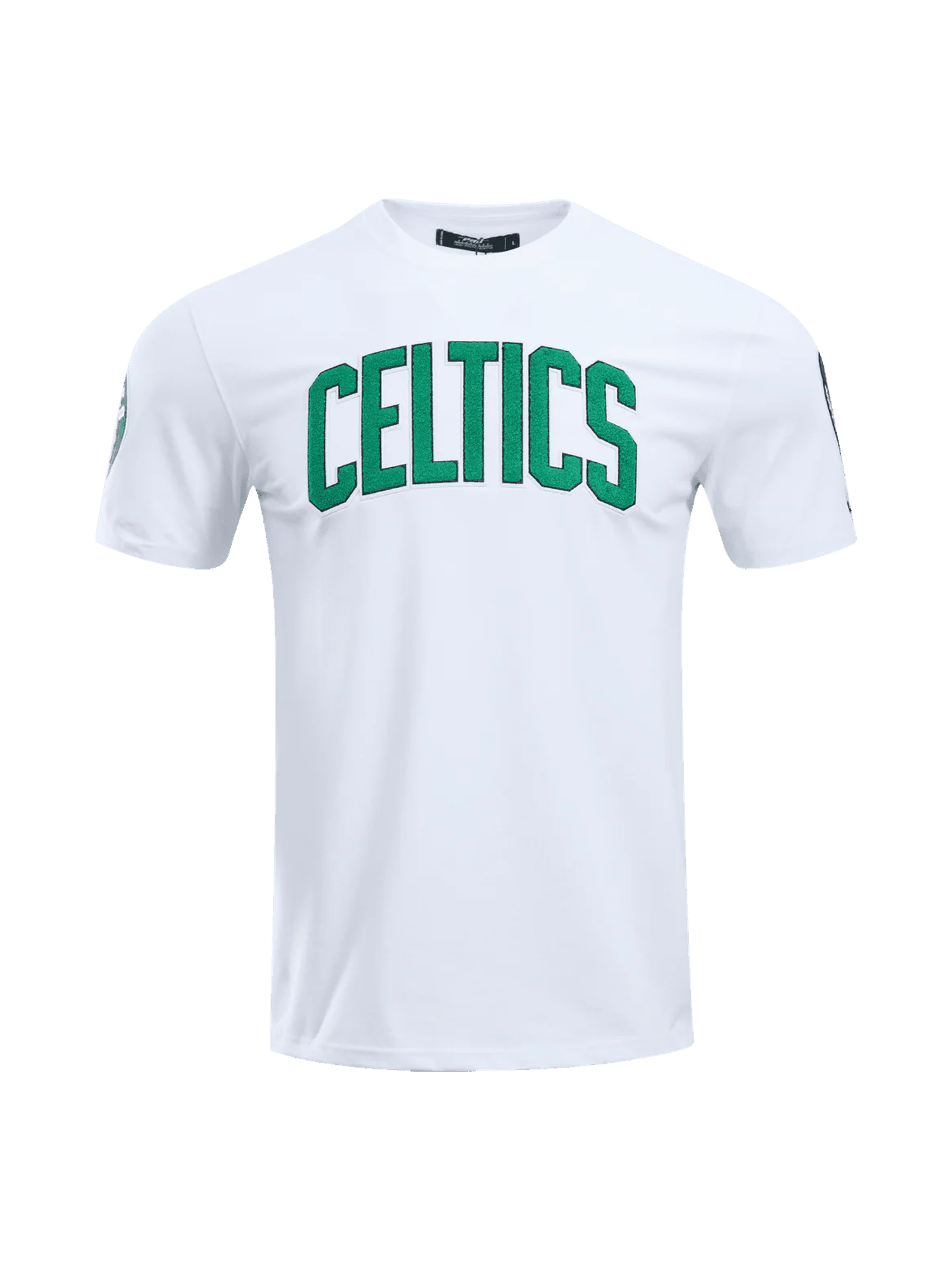 Boston Celtics Pro Standard NBA Team Chenille Flex T-Shirt - White
