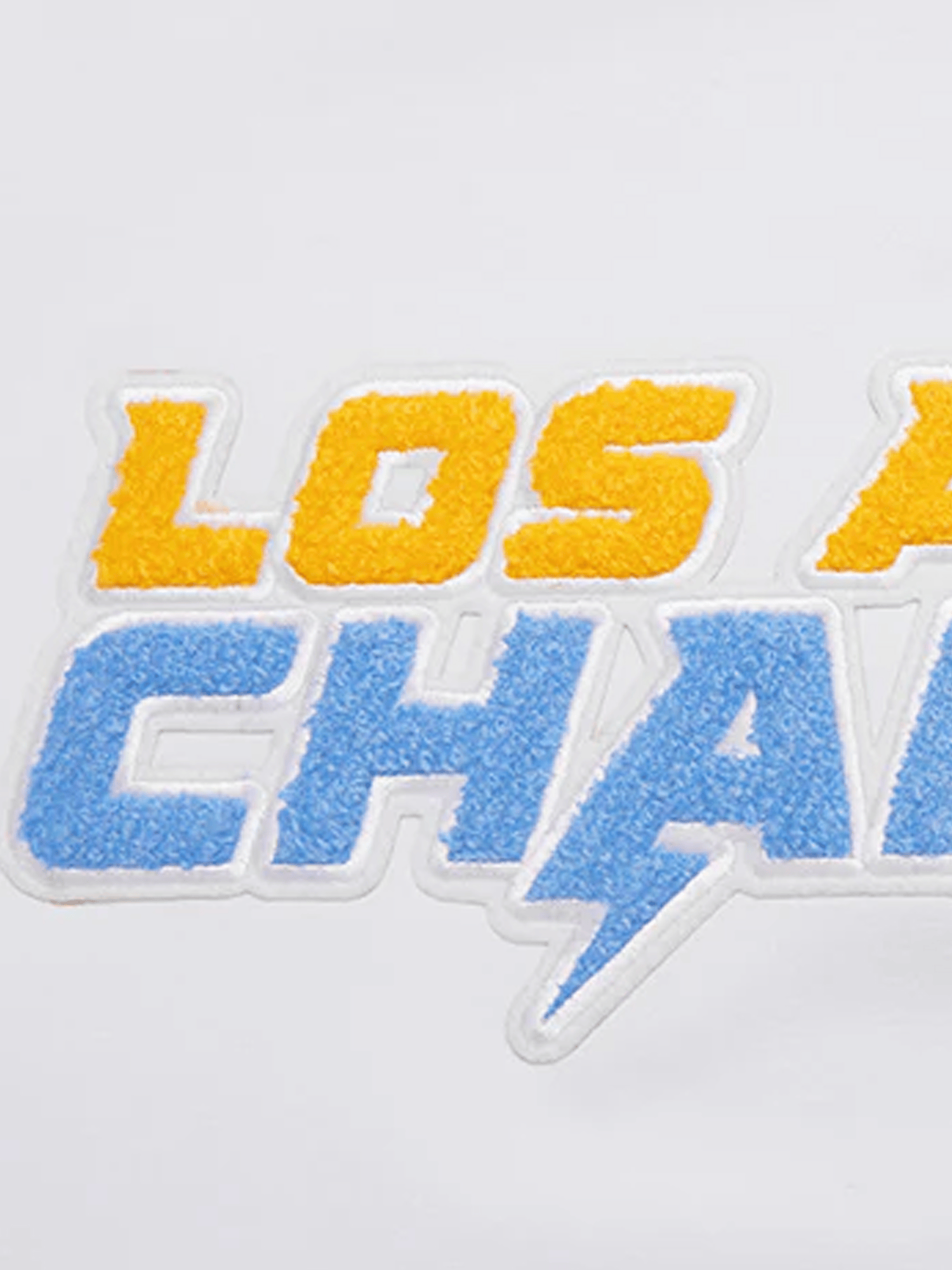 Los Angeles Chargers Pro Standard NFL Team Chenille Flex T-Shirt - White