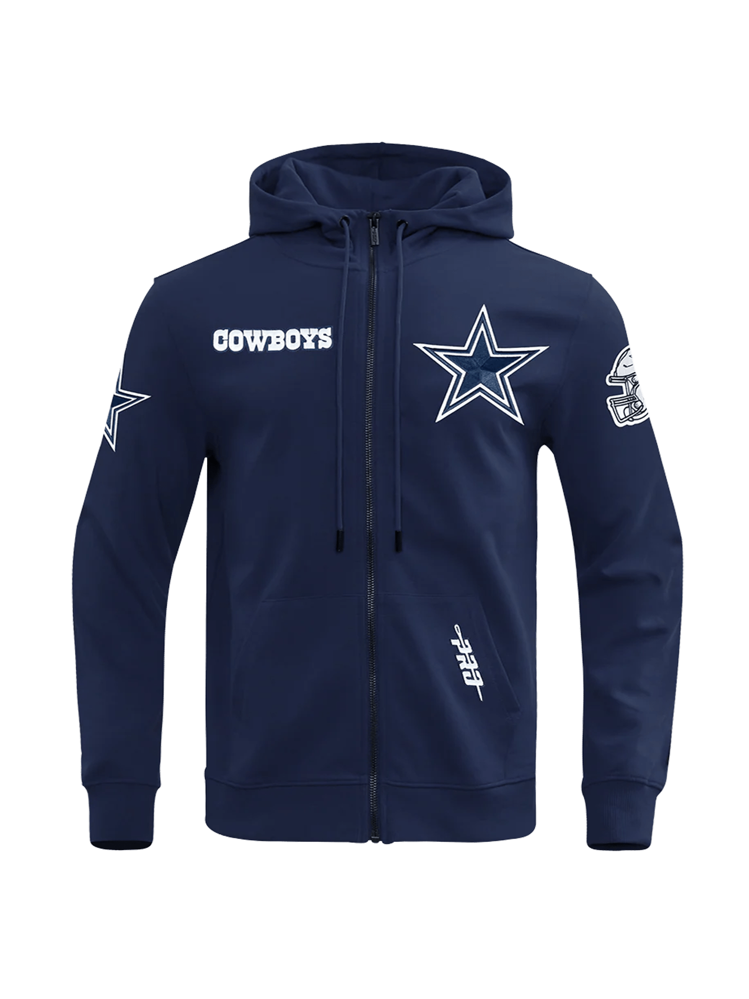 Dallas Cowboys Pro Standard NFL Woven Wind Zip Hoodie Jumper - Navy
