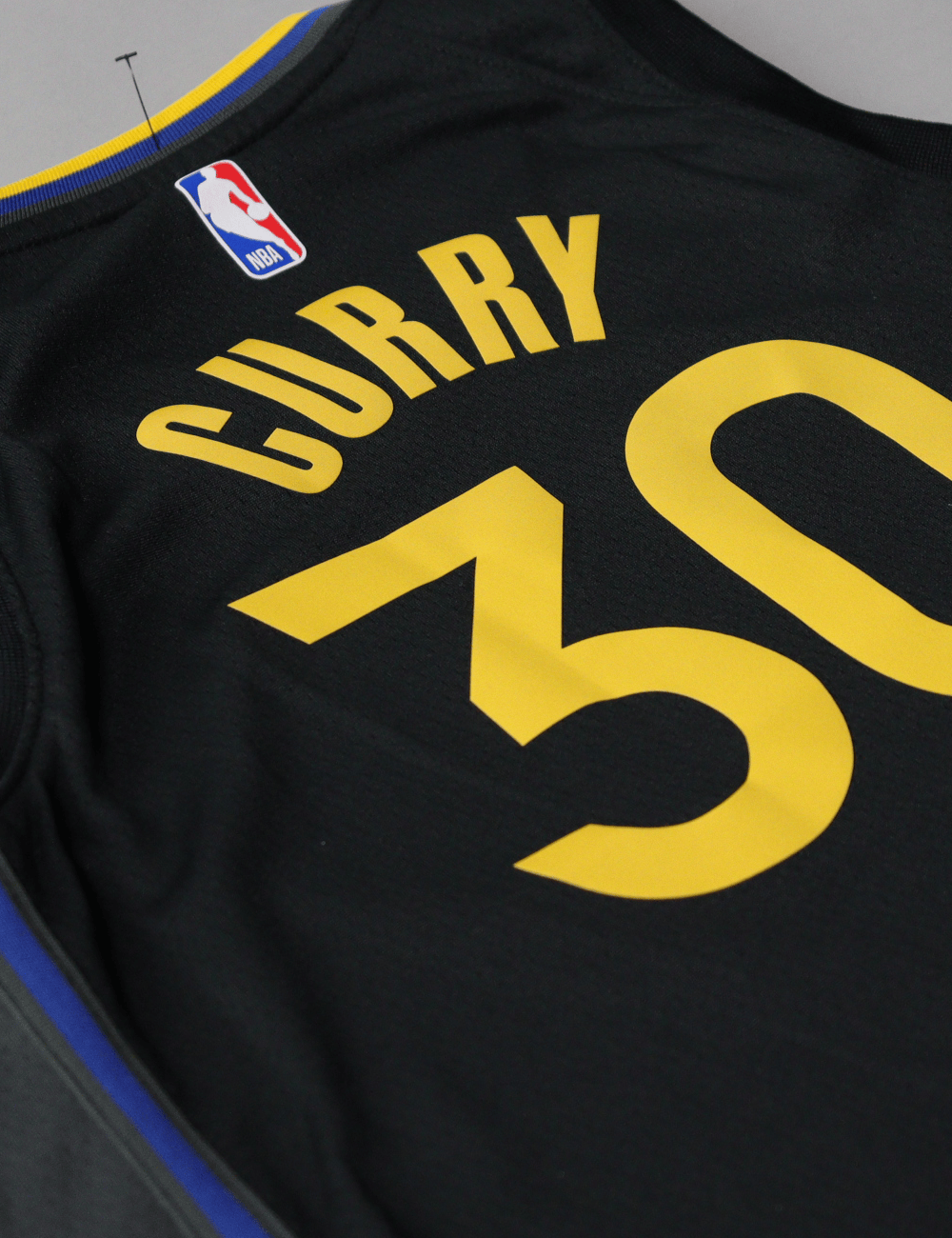 Youths Steph Curry Golden State Warriors Nike NBA Statement Jersey - Black