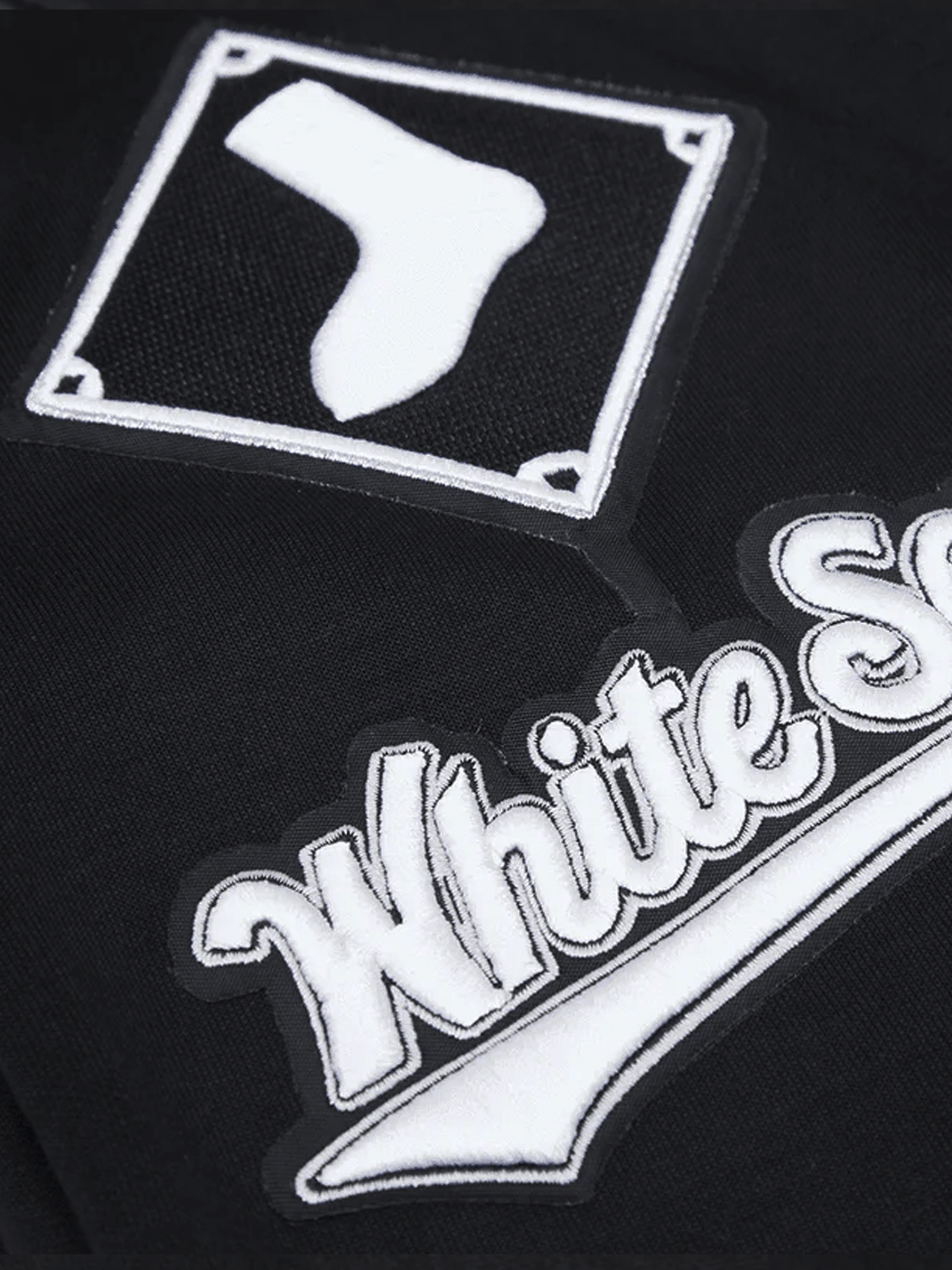 Chicago White Sox Pro Standard MLB Team Chenille Hoodie Jumper  - Black