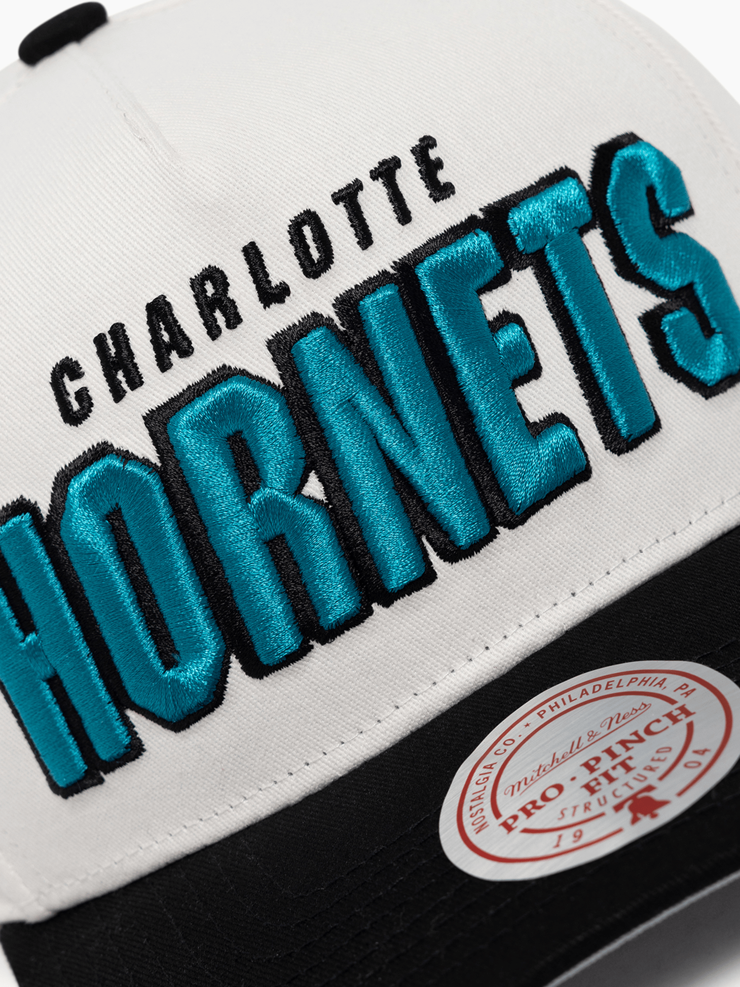 Charlotte Hornets Mitchell & Ness NBA HWC Draft Day Pro Pinch Snapback Hat