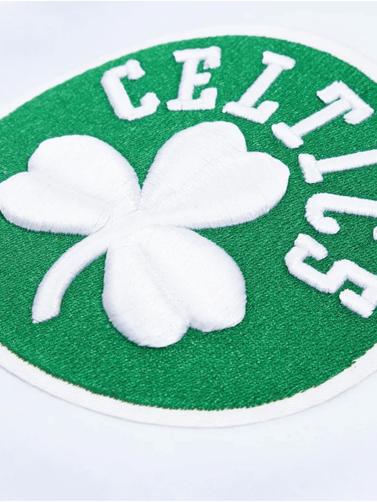 Boston Celtics Pro Standard NBA Team Chenille Flex T-Shirt - White