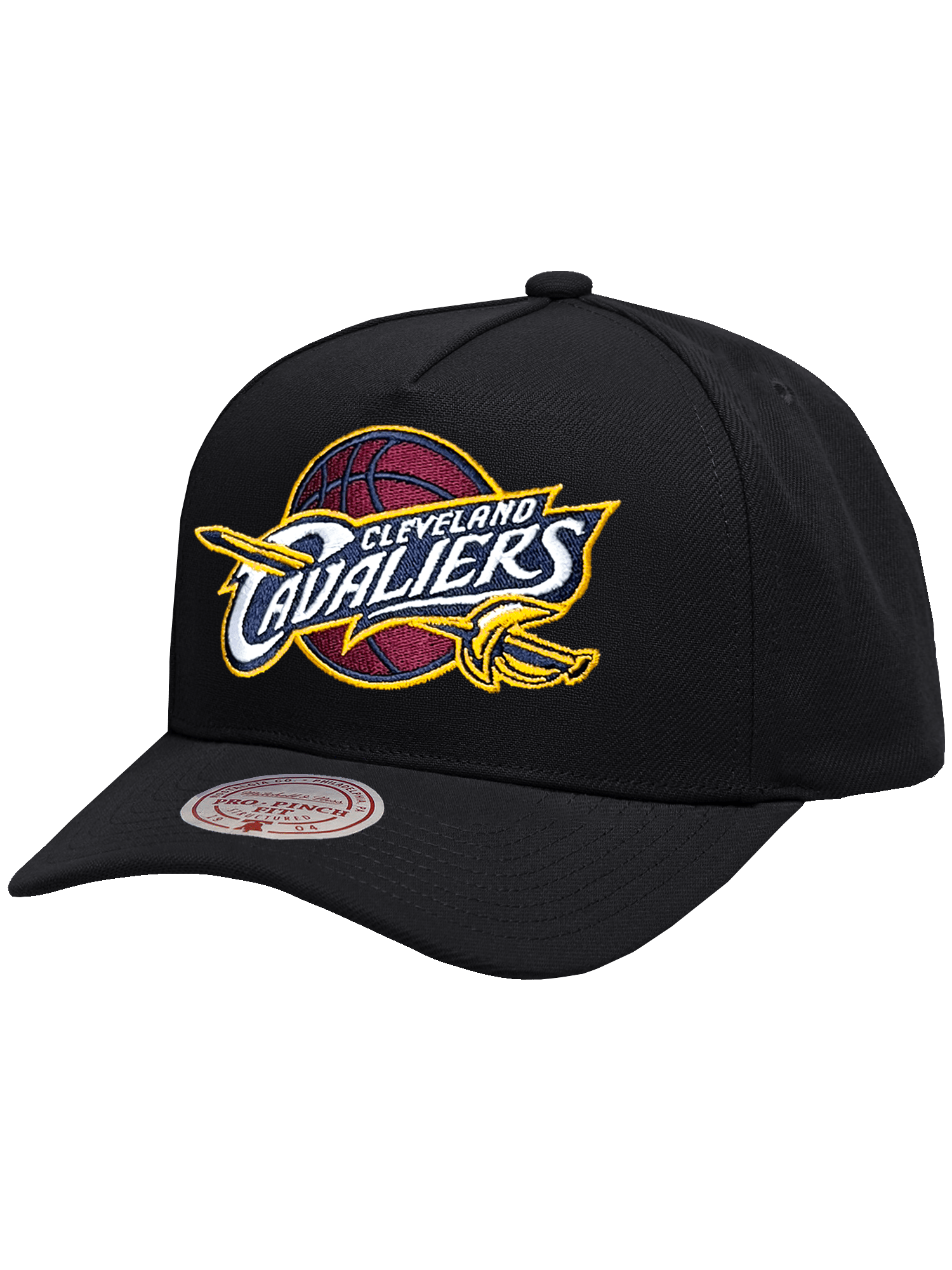 Cleveland Cavaliers Mitchell & Ness NBA HWC Pro Pinch Snapback Hat - Black