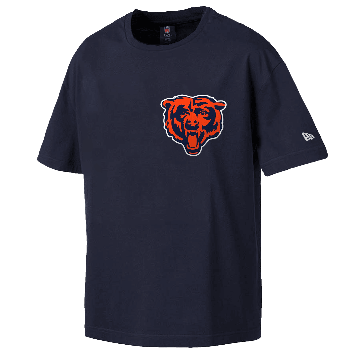 Chicago Bears New Era NFL Logo Select Oversized T-Shirt - Navy