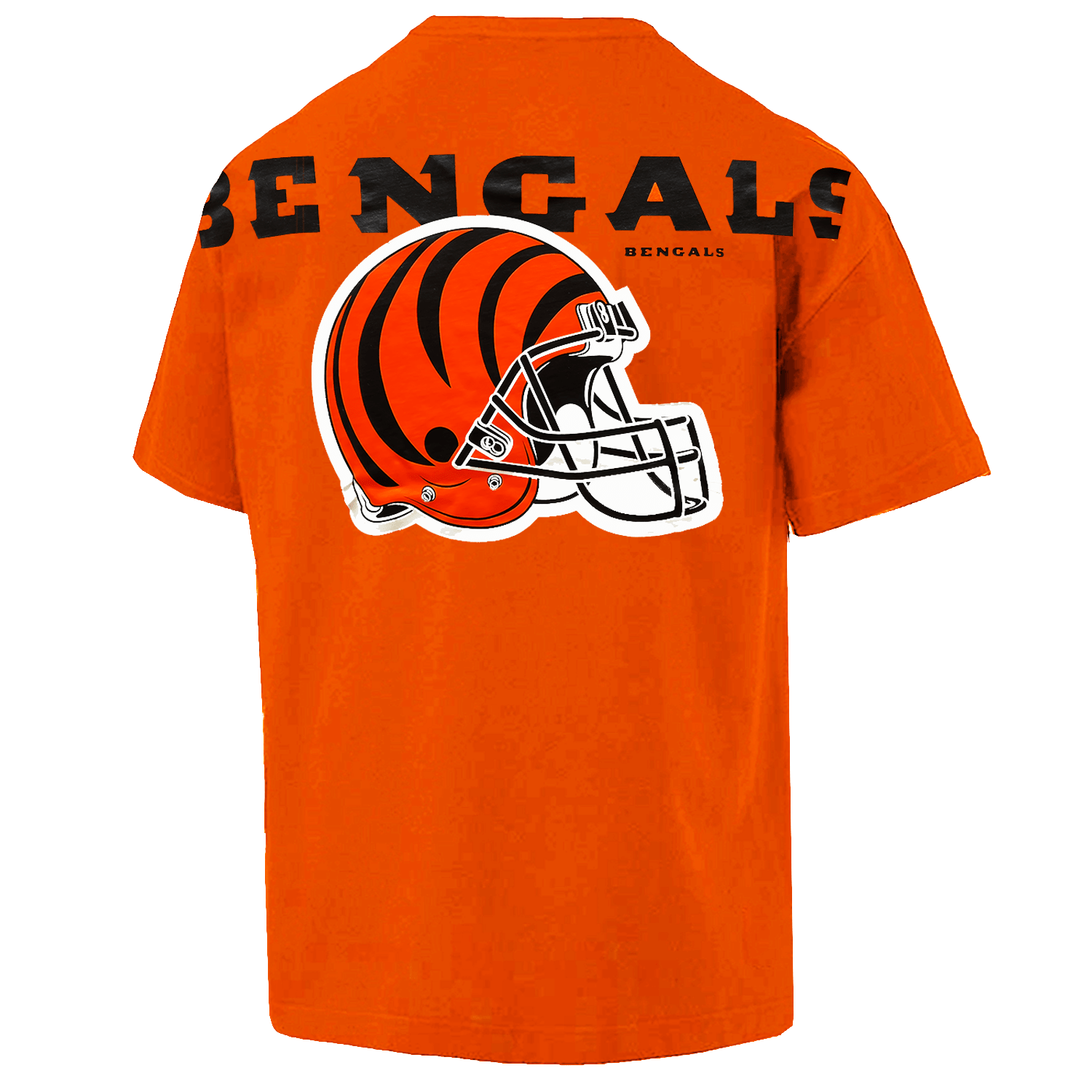 Cincinnati Bengals New Era NFL Logo Select Oversized T-Shirt - Orange