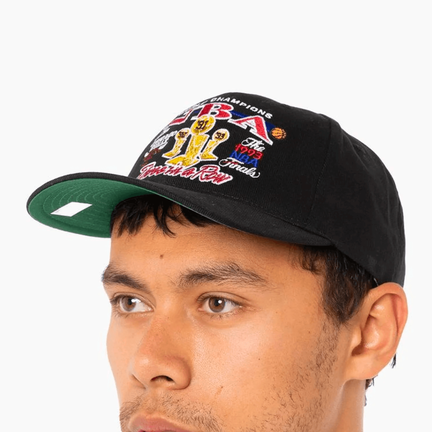 Chicago Bulls Mitchell & Ness NBA 93 Finals Deadstock Snapback Hat - Black