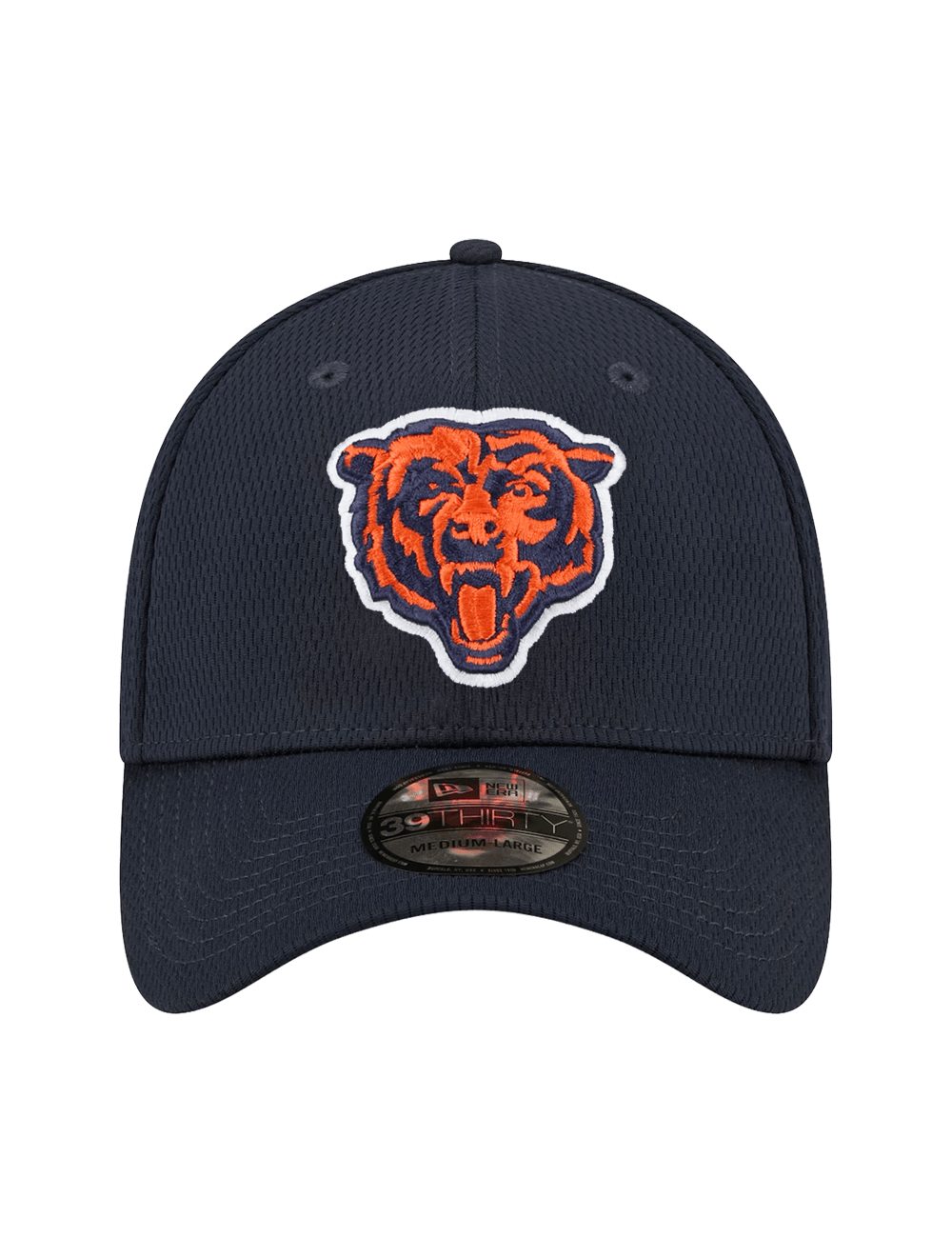 Chicago Bears New Era NFL Team Mesh 39THIRTY Stretch-Fit Hat - Navy