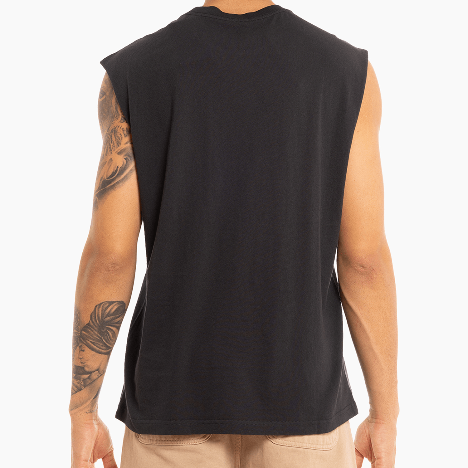 Chicago Bulls Mitchell & Ness NBA 93 Champs Vintage Muscle T-Shirt - Faded Black