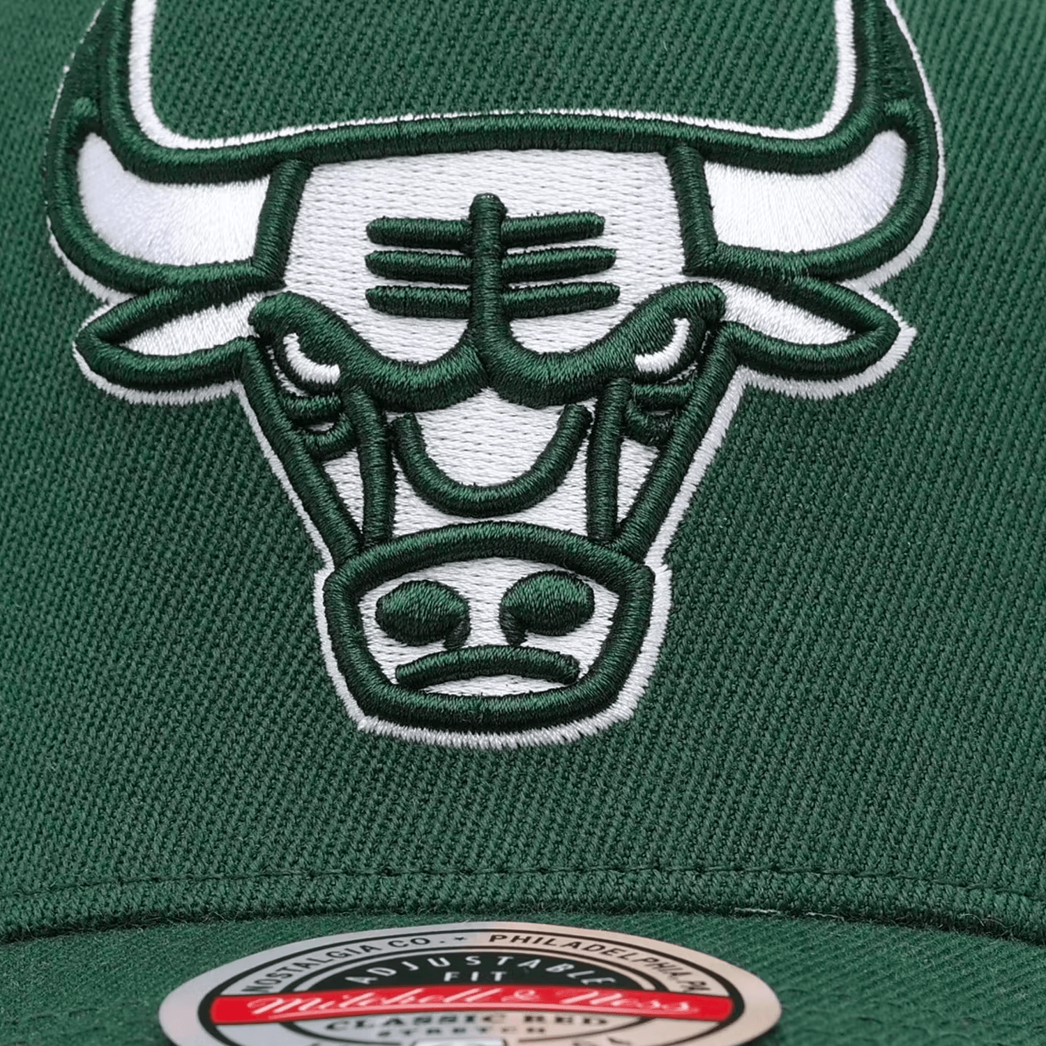 Chicago Bulls Mitchell & Ness NBA State Of Mind Classic Red Snapback Hat - Green