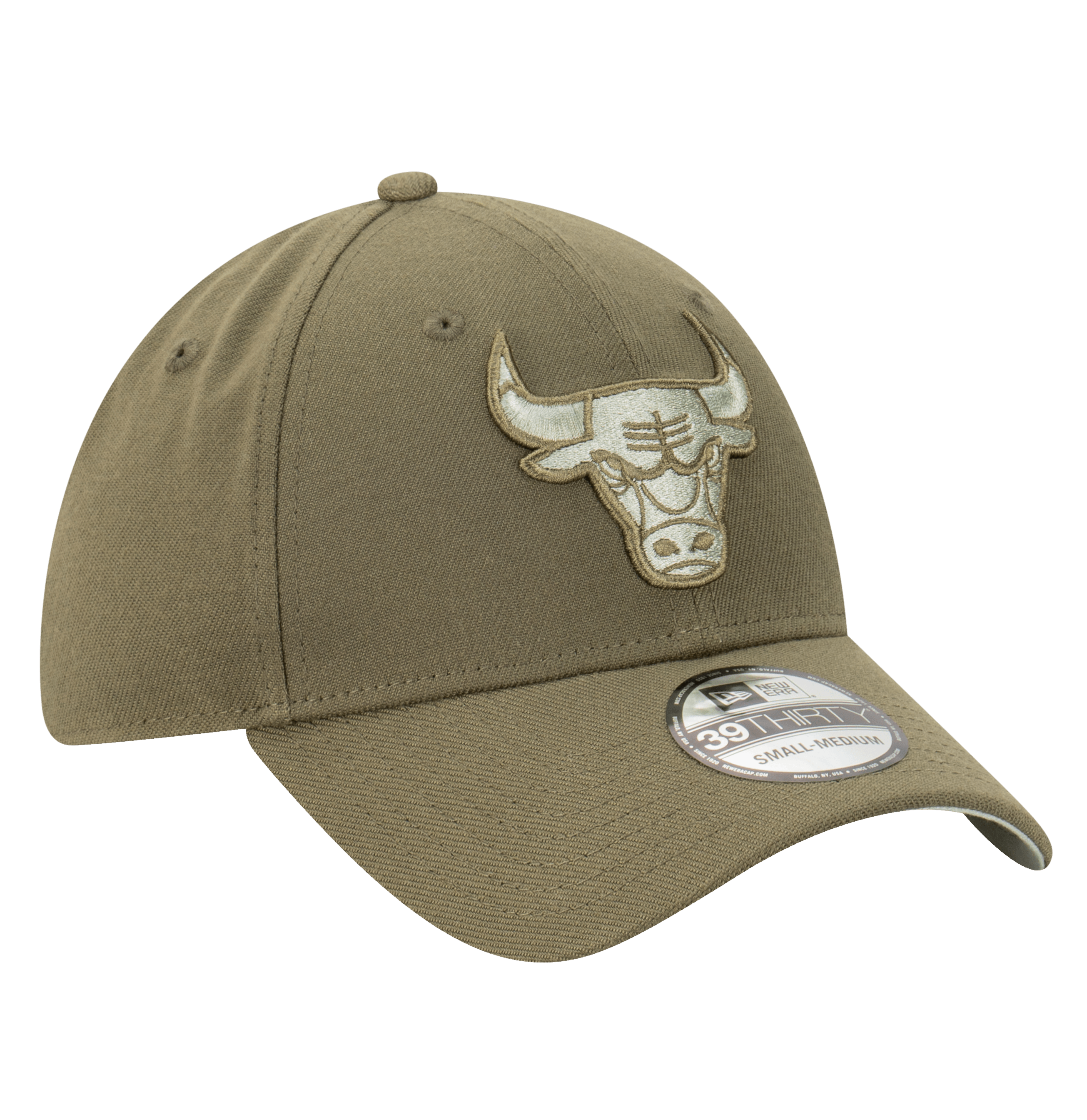 Chicago Bulls New Era NBA Tonal 39THIRTY Stretch-Fit Hat - Olive