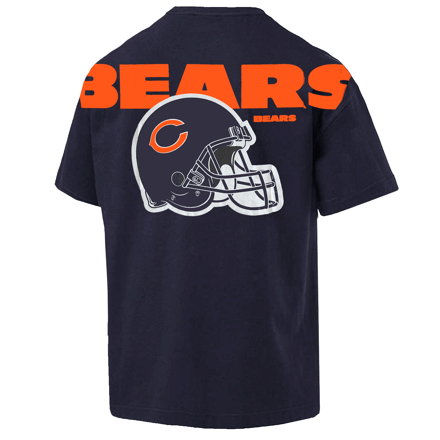 Chicago Bears New Era NFL Logo Select Oversized T-Shirt - Navy