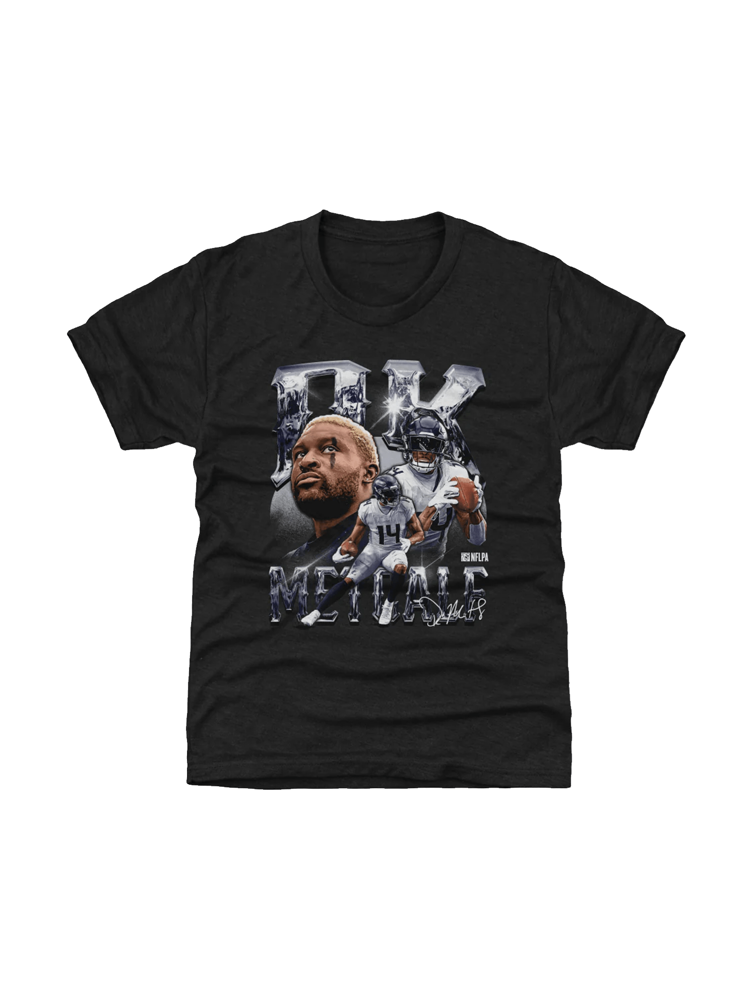 Youths DK Metcalf Seattle Seahawks 500 Level NFL Homage T-Shirt - Tri Black