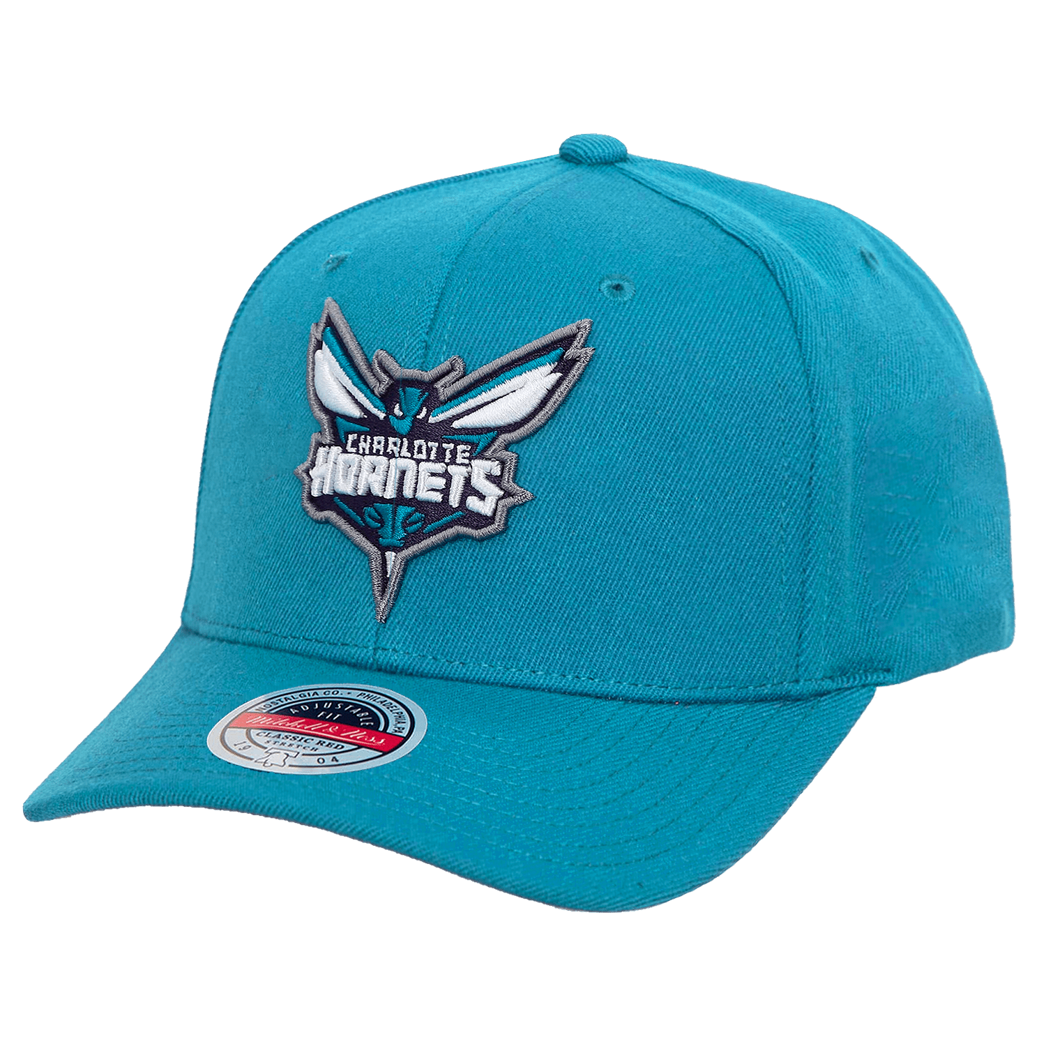 Charlotte Hornets Mitchell & Ness NBA Team 2.0 Pro Crown Snapback Hat - Teal