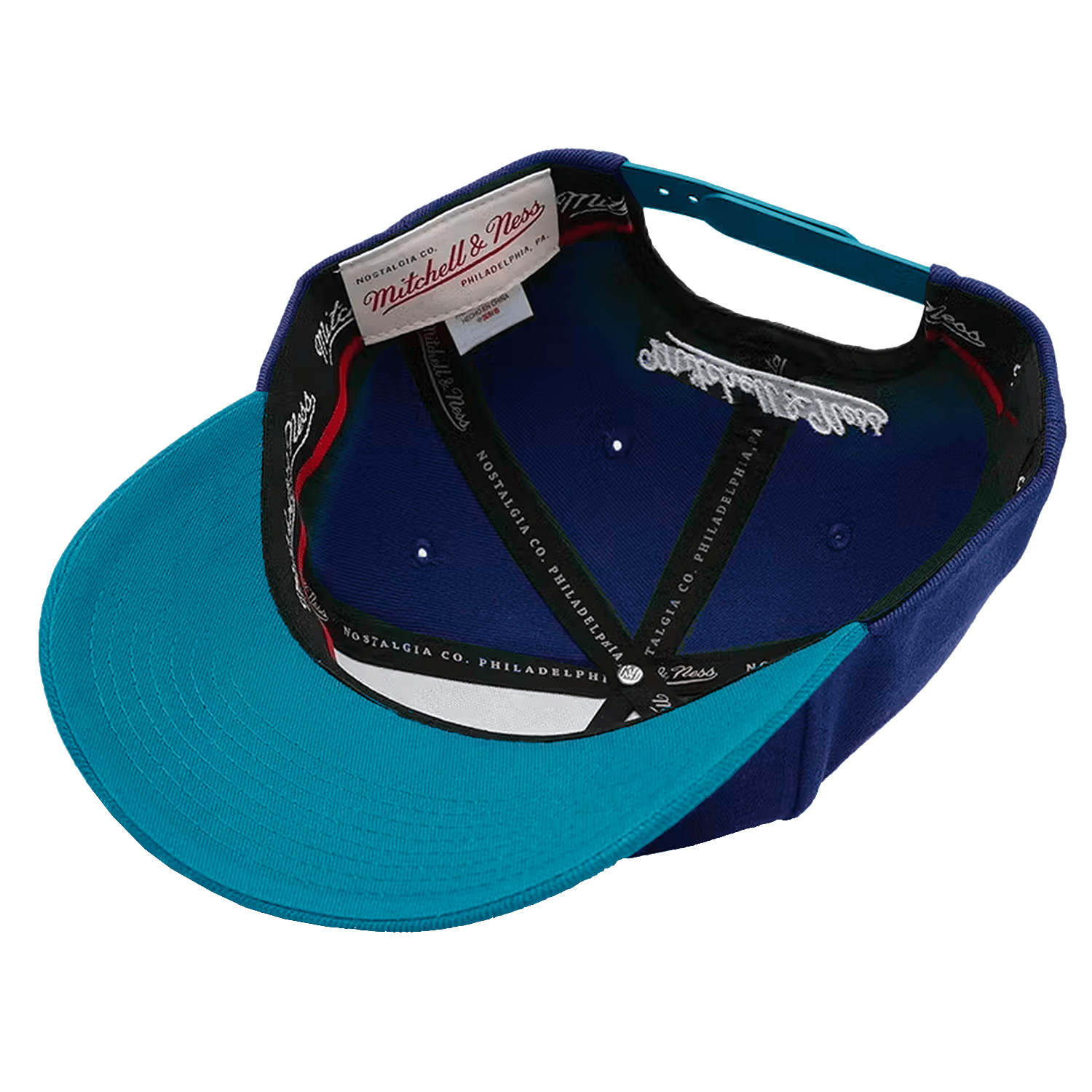 Charlotte Hornets Mitchell & Ness NBA Headline Arch Classic Red Snapback Hat