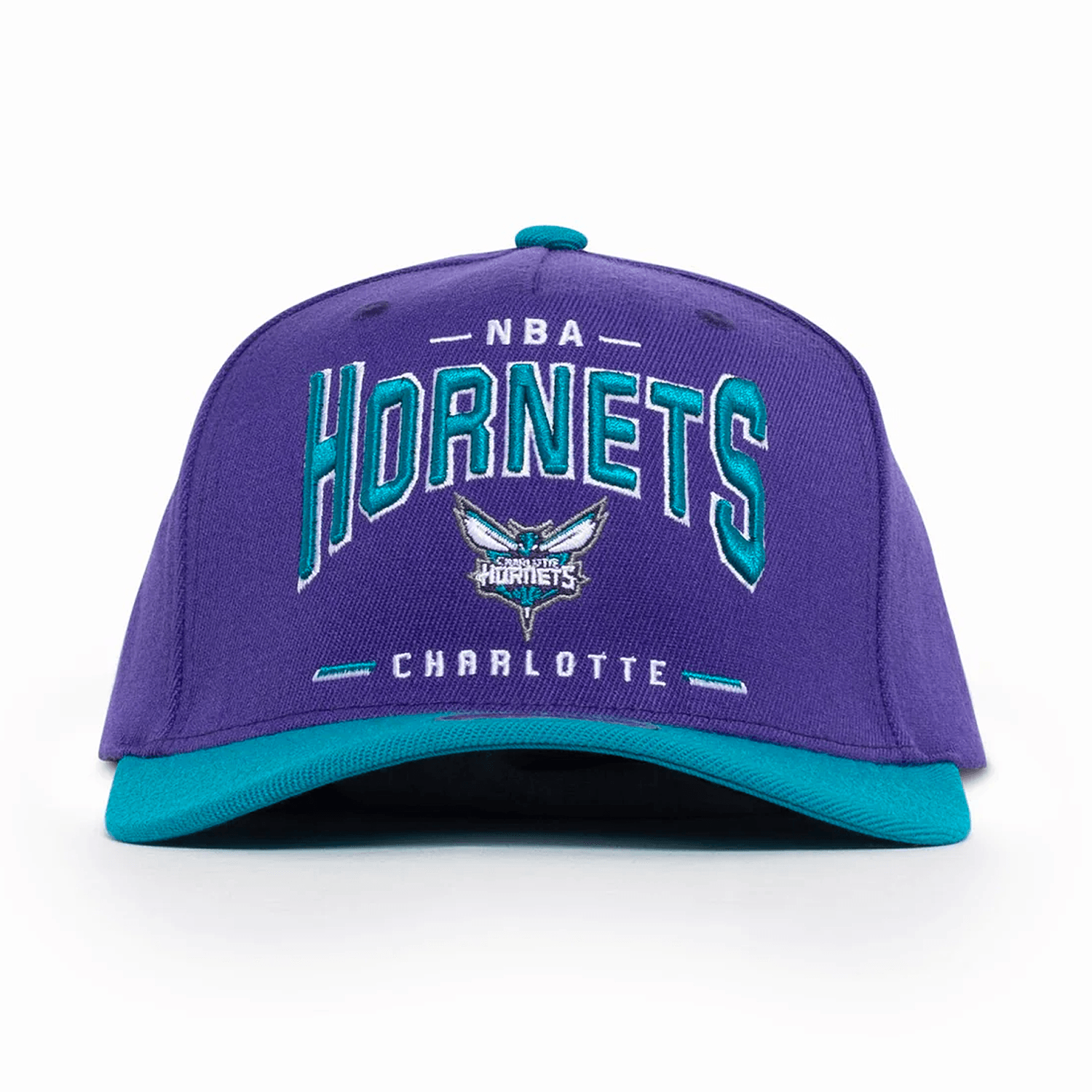Charlotte Hornets Mitchell & Ness NBA Headline Arch Classic Red Snapback Hat