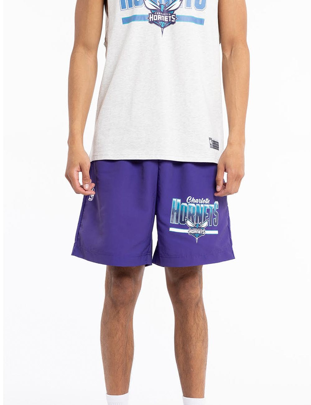 Charlotte Hornets NBA Bloomfield Nylon Shorts - Purple