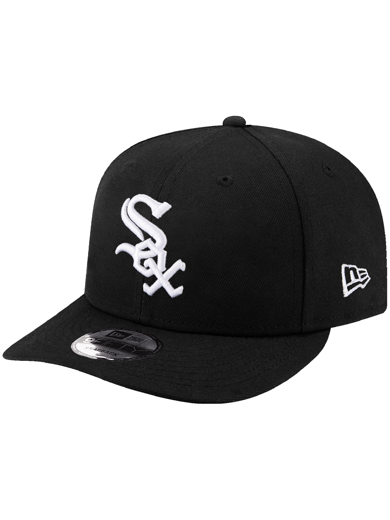 Chicago White Sox New Era MLB Team 9FIFTY Pre-Curved Snapback Hat - Black